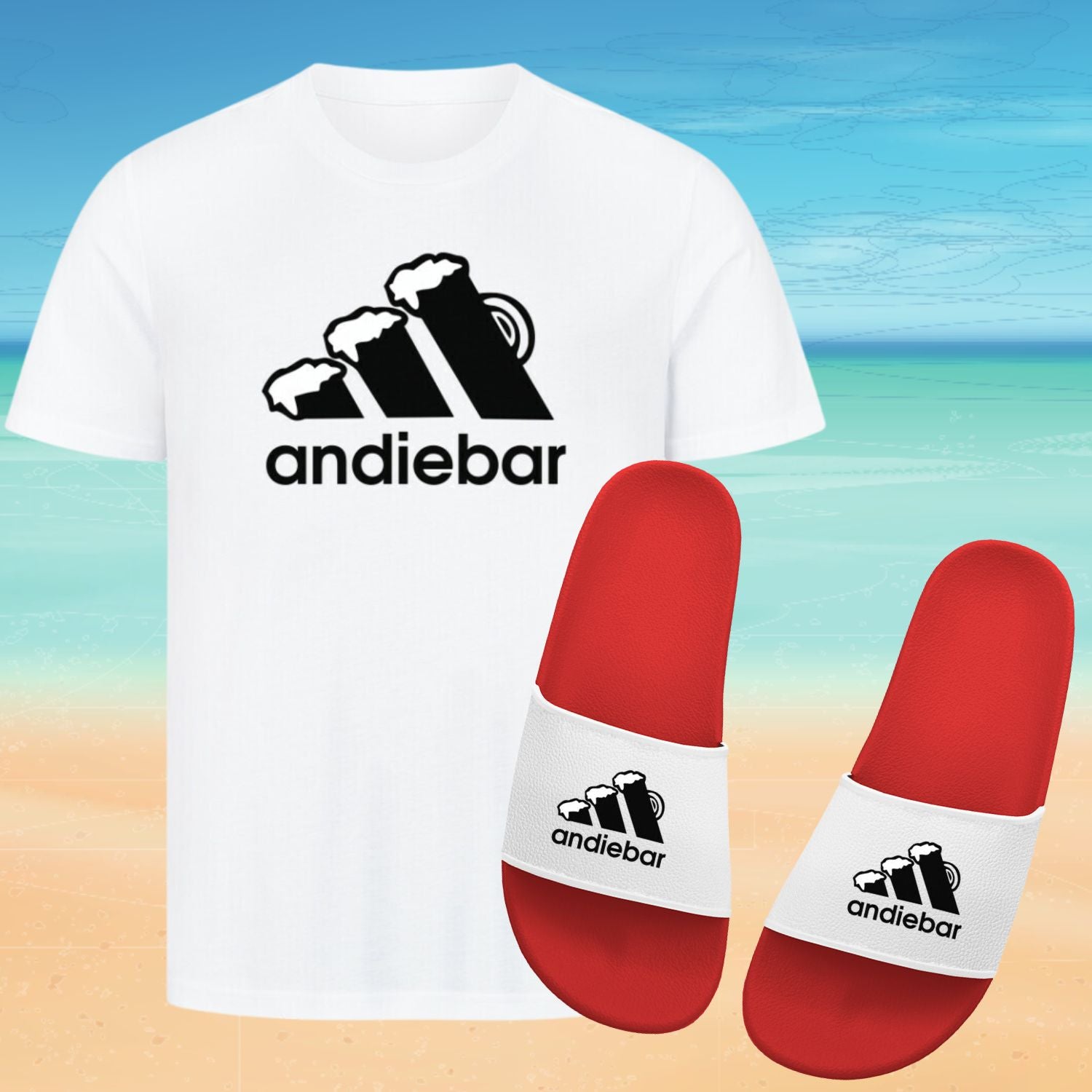 ANDIBAR - Set Bucket Hat + Badelatschen