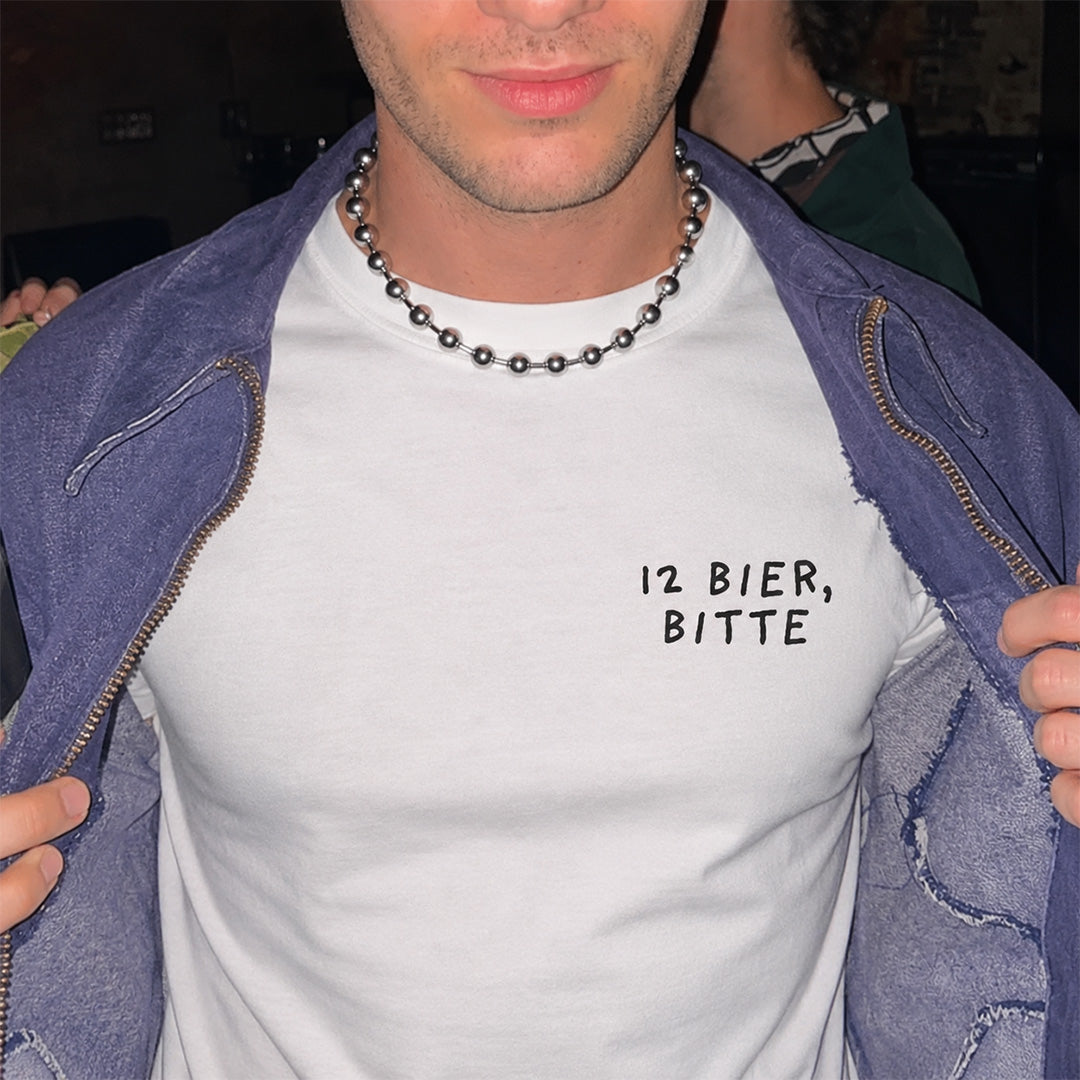 12 BIER, BITTE - Premium T-Shirt Unisex
