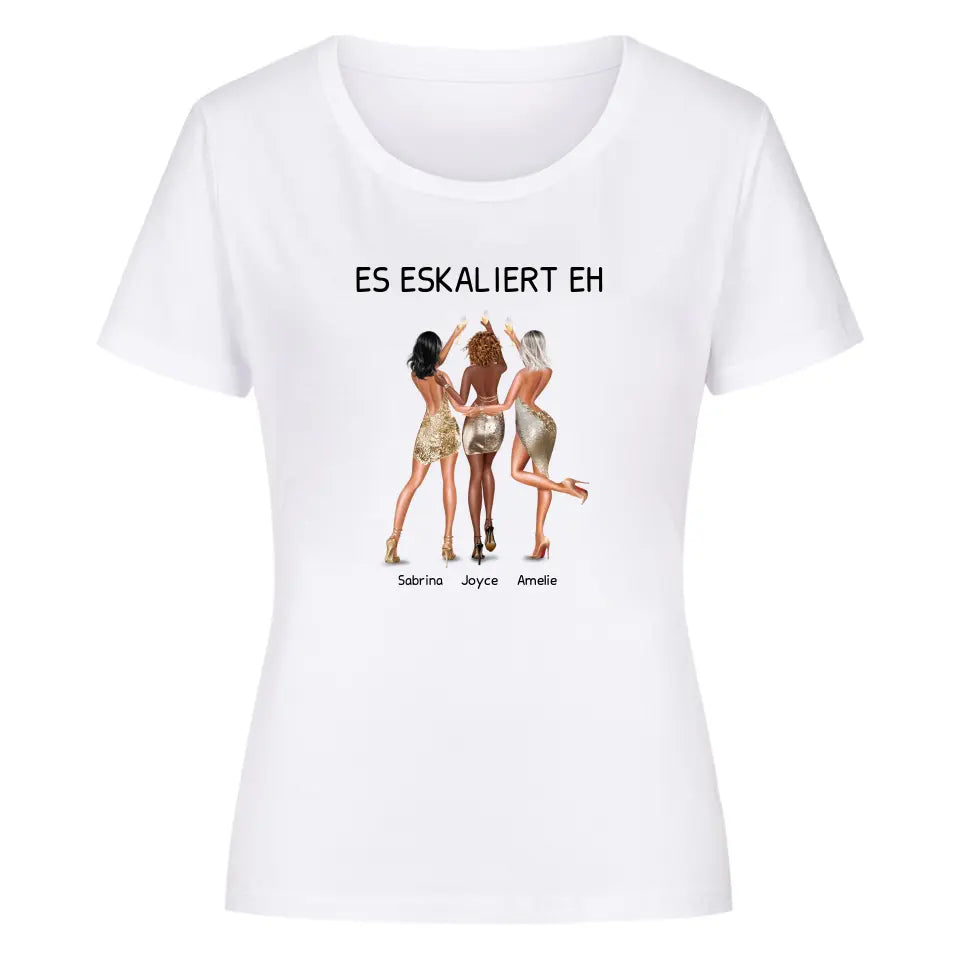 ESKALIERT 3 - Personalisierbares Shirt Damen