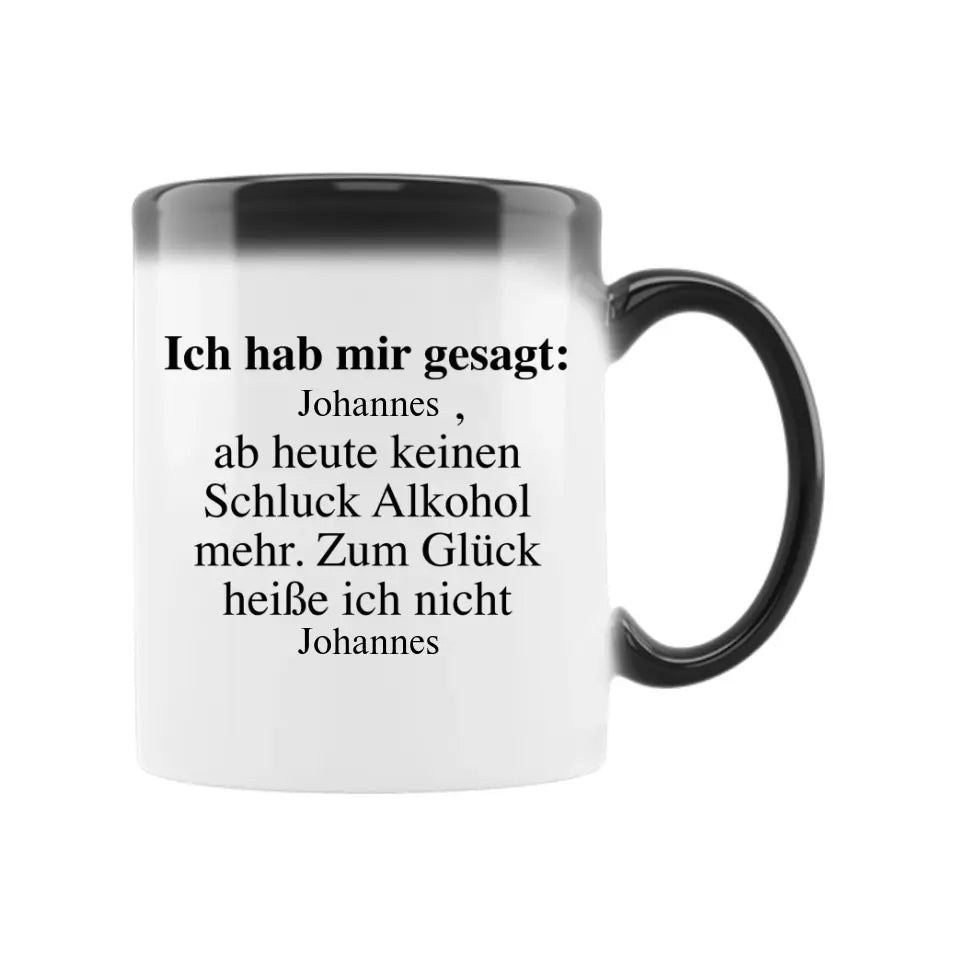 ZUM GLÜCK - Personalisierbare Tasse