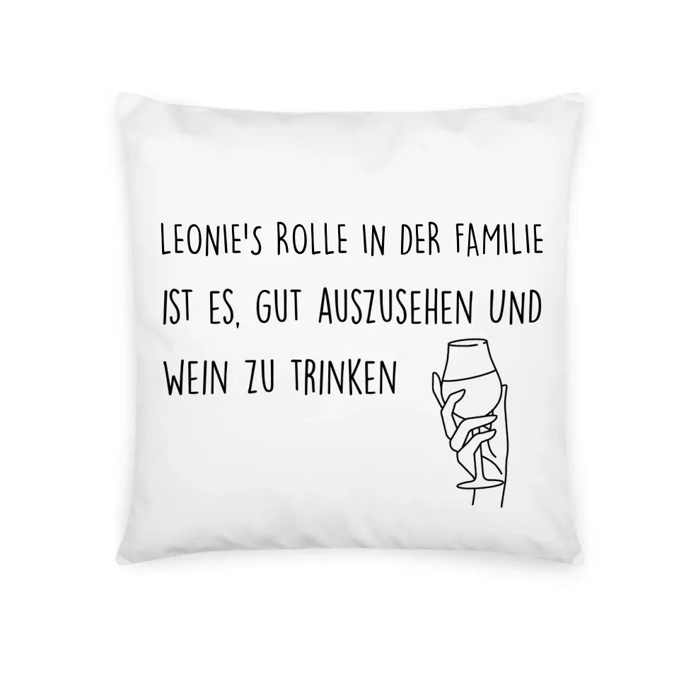 Meine Rolle - Personalisierbares Kissen