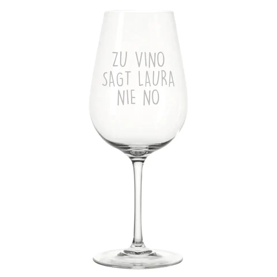 ZU VINO - Personalisierbares Weinglas