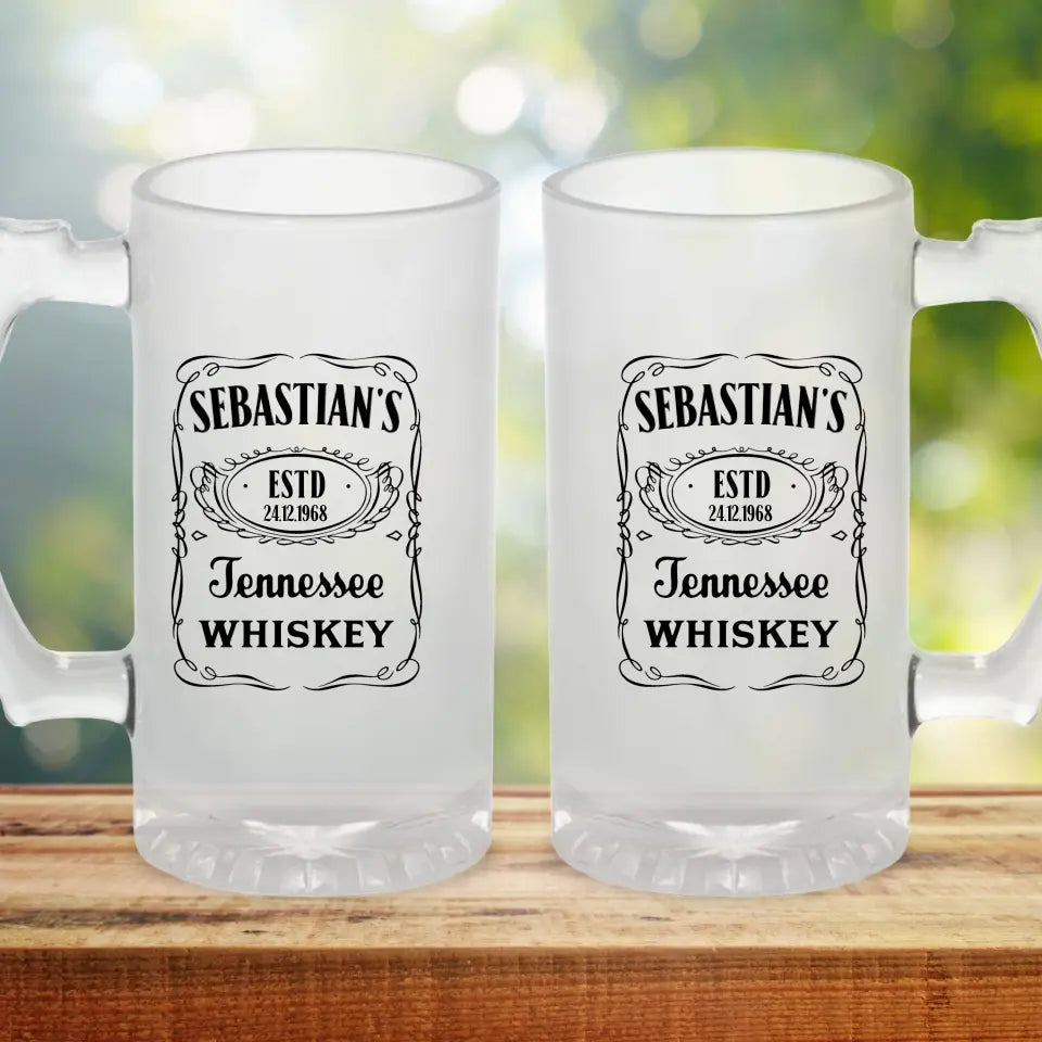 WHISKEY - Personalisierbarer Bierkrug