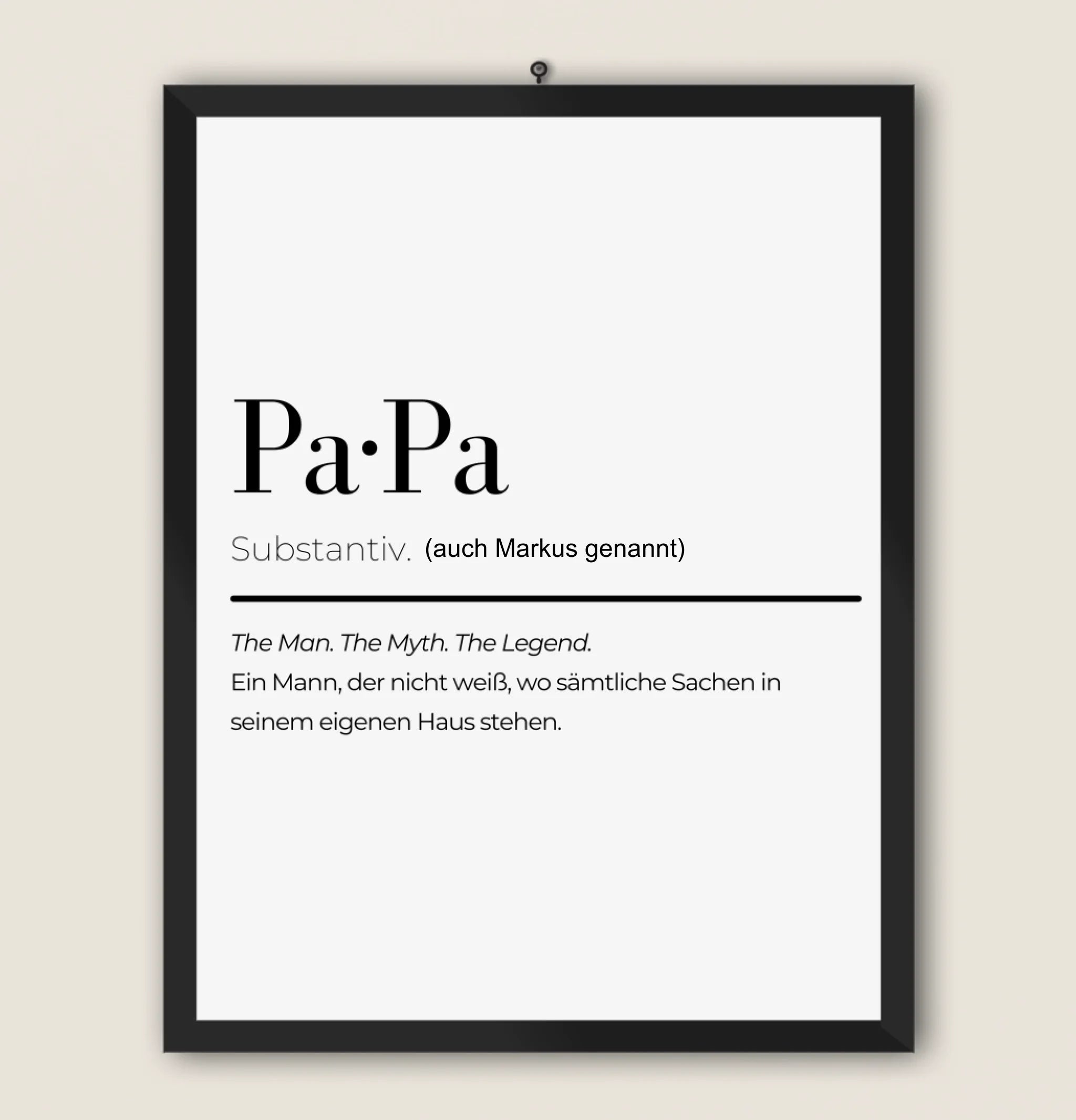 MAMA DEFINITION - Personalisierbares Poster