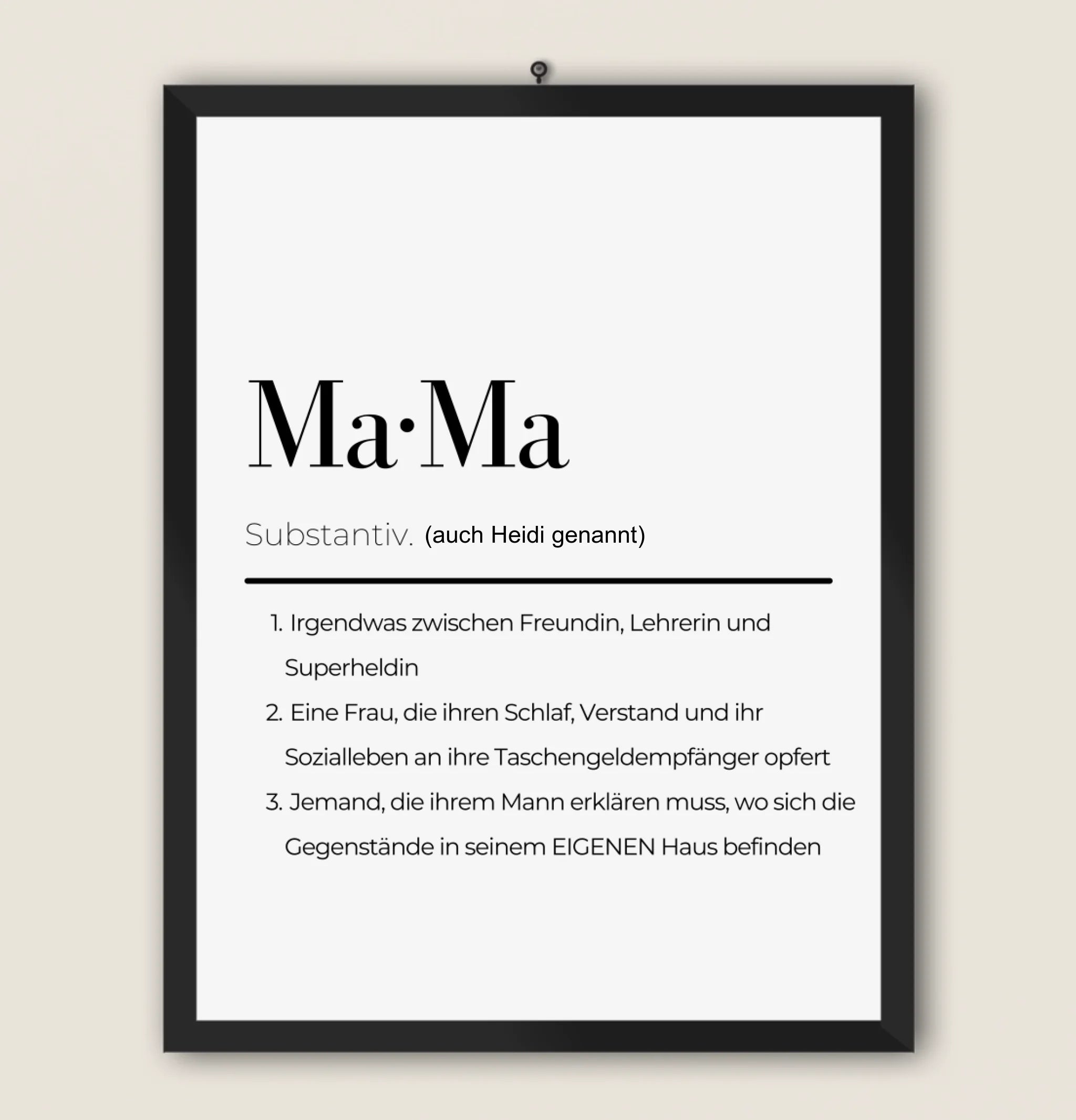 MAMA - Personalisierbares Poster