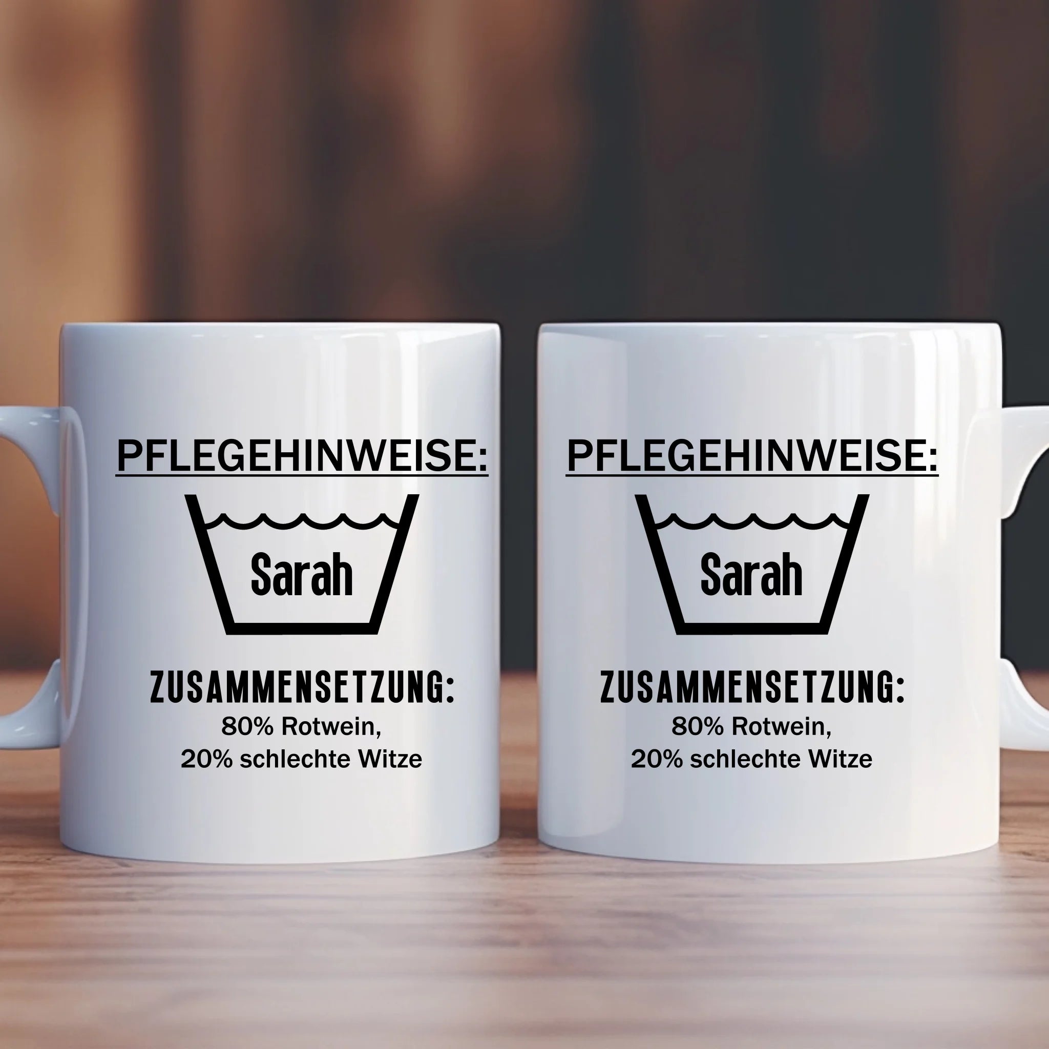 PFLEGEHINWEIS - Tasse