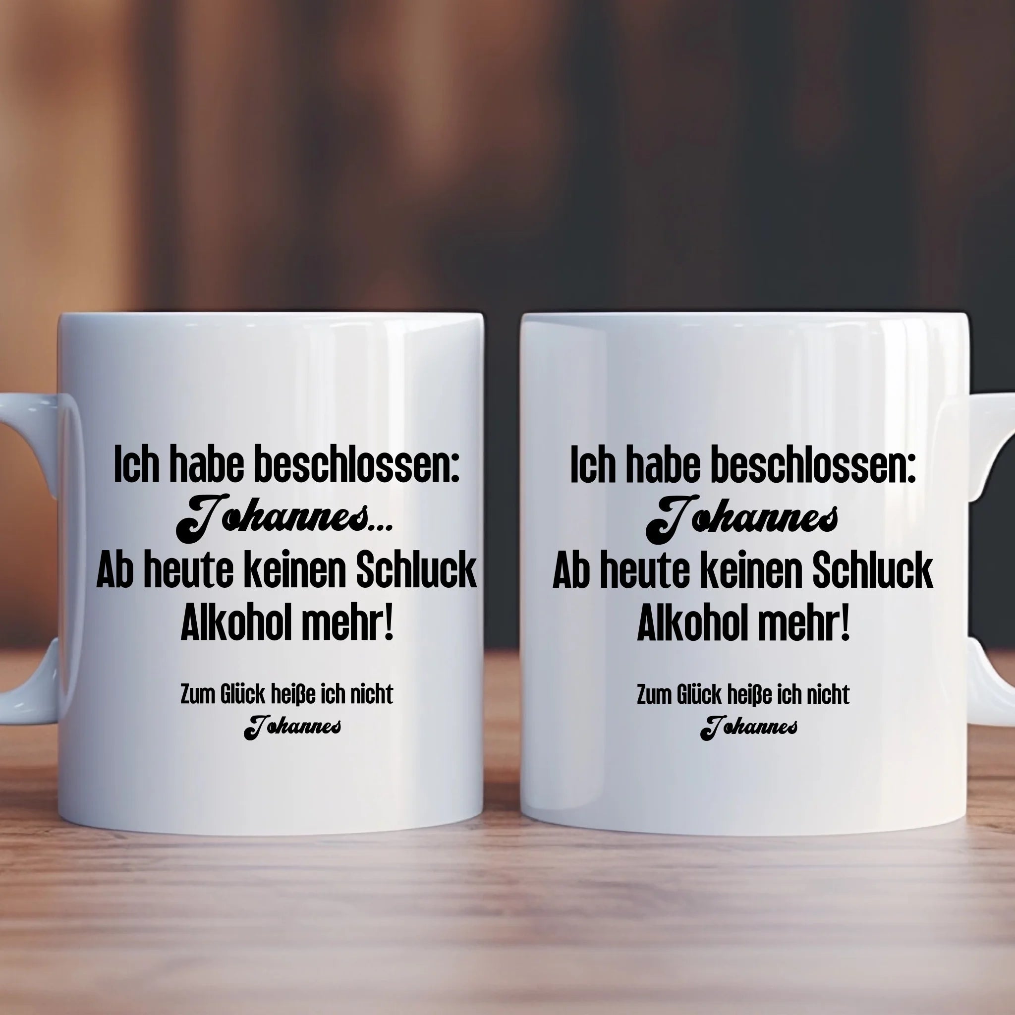 ZUM GLÜCK - Personalisierbare Tasse