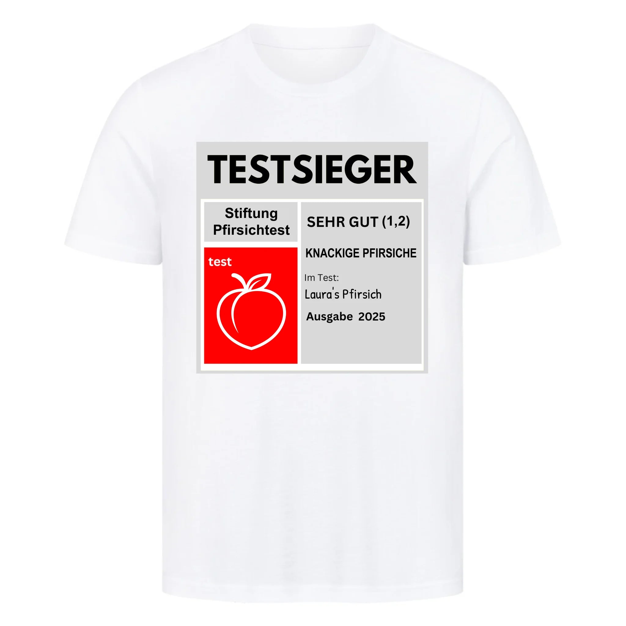 STIFTUNG PFIRSICHTEST - Personalisierbares Shirt Unisex