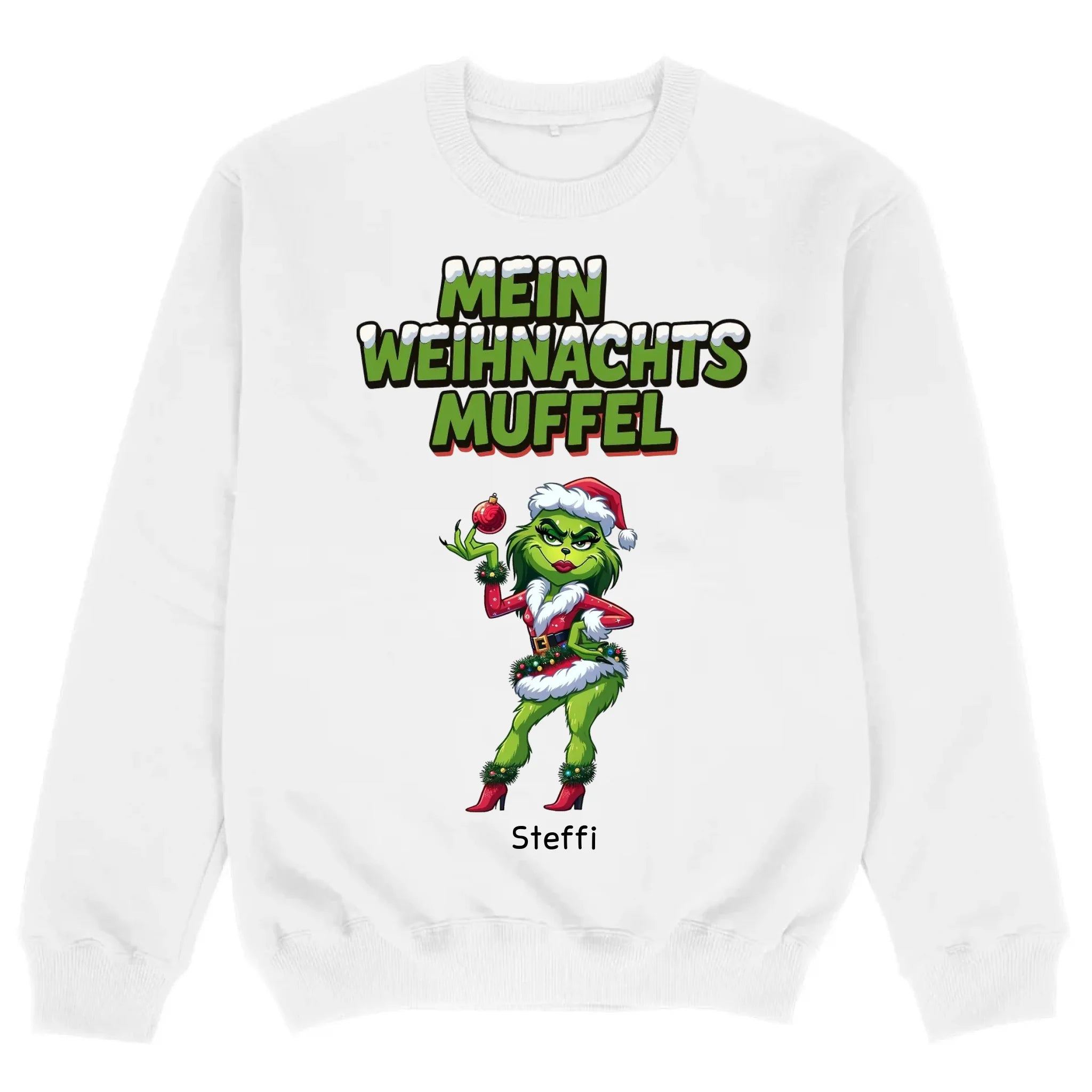 mockup sweater white