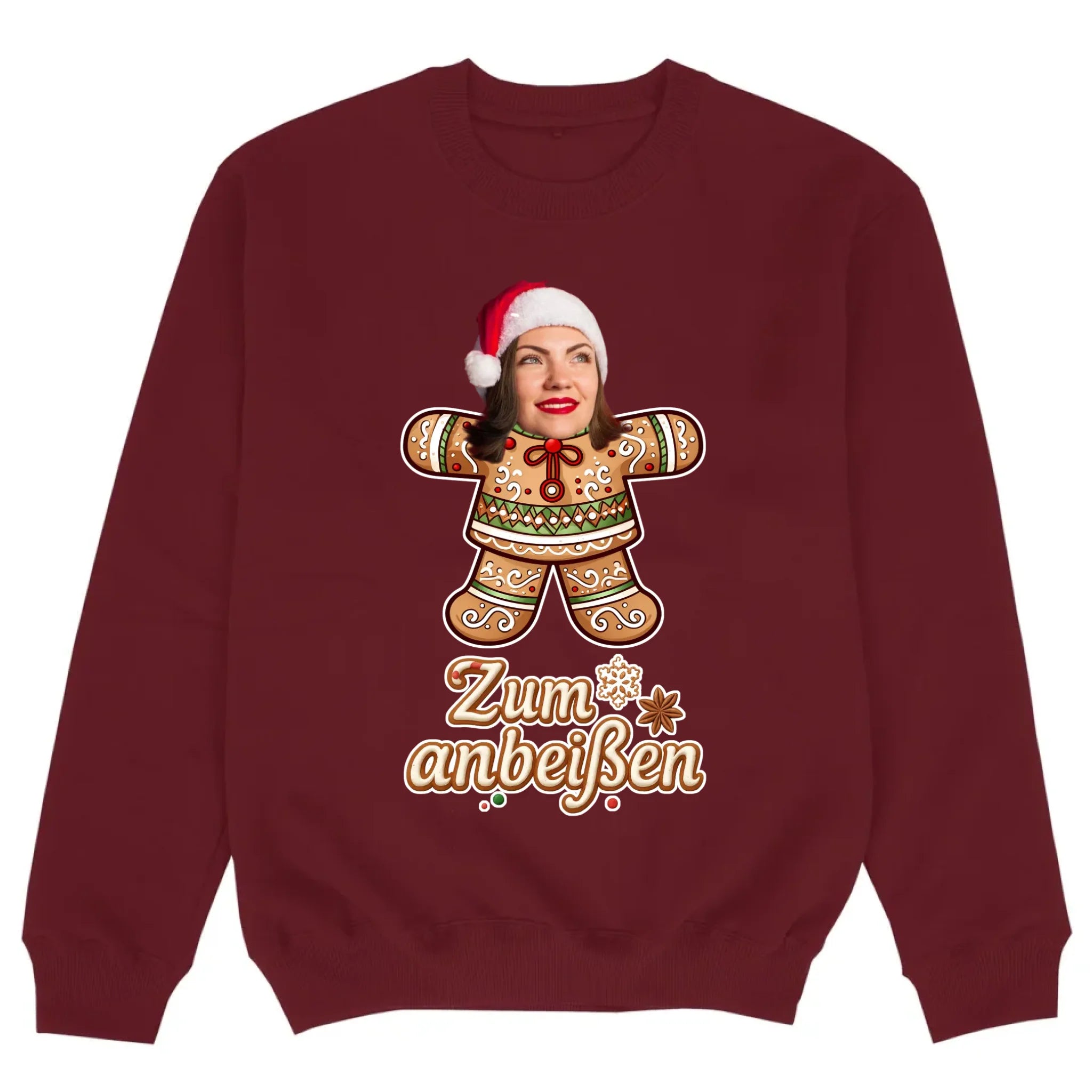 mockup sweater burgund