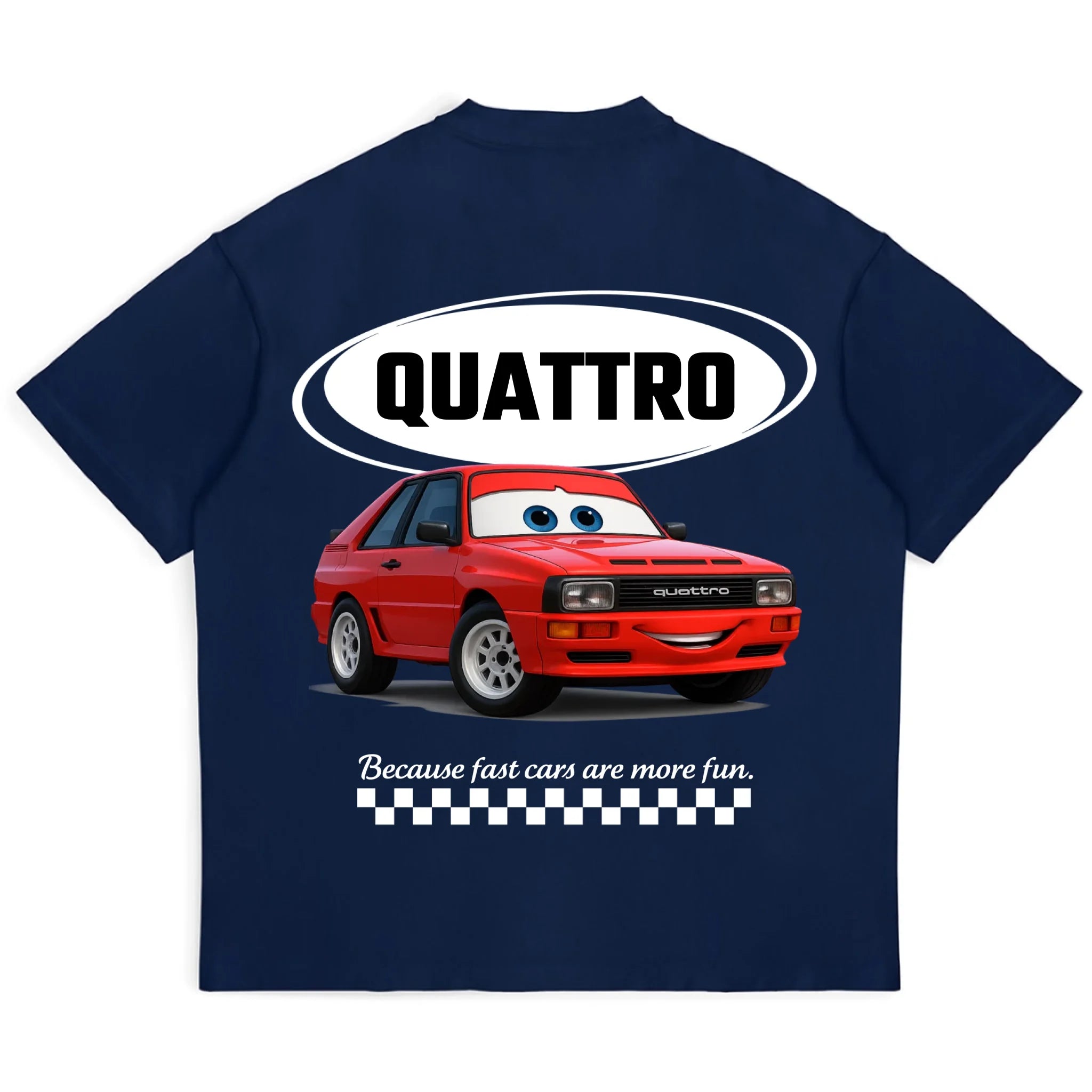 navy tee mockup back