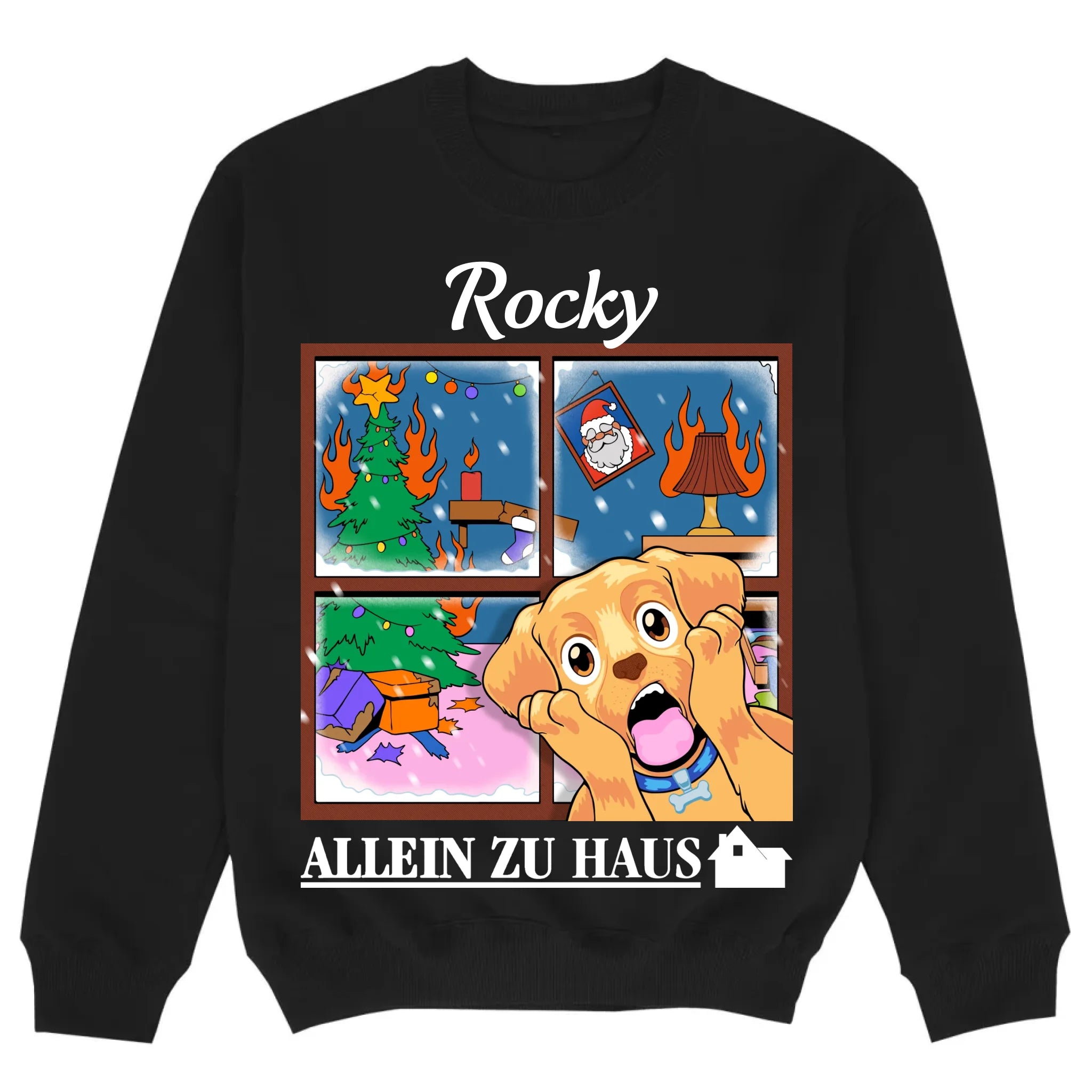 mockup sweater black