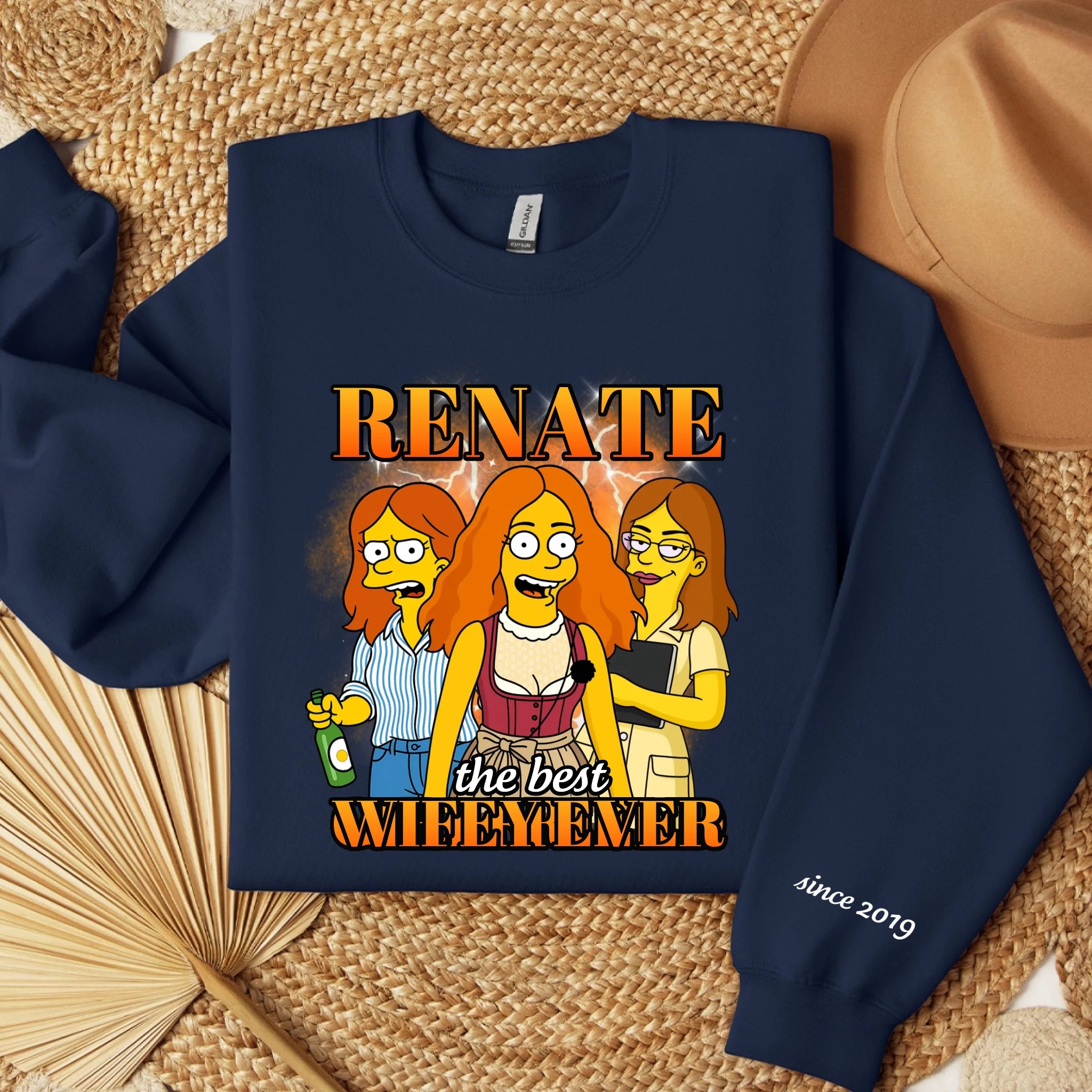 sweater folded navy