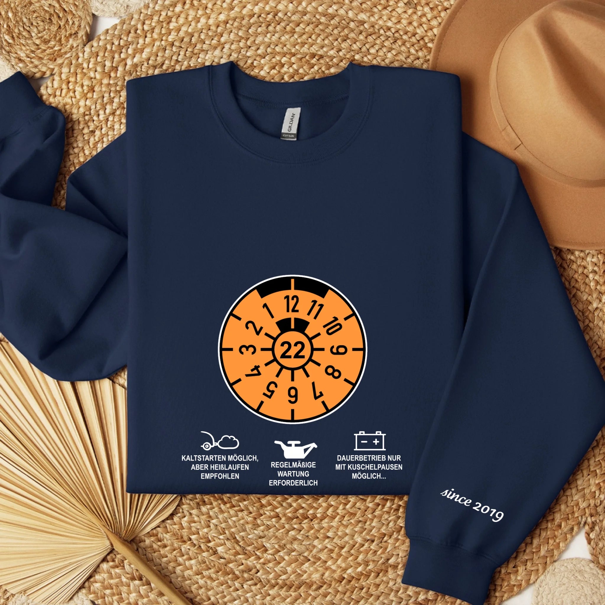 sweater folded navy