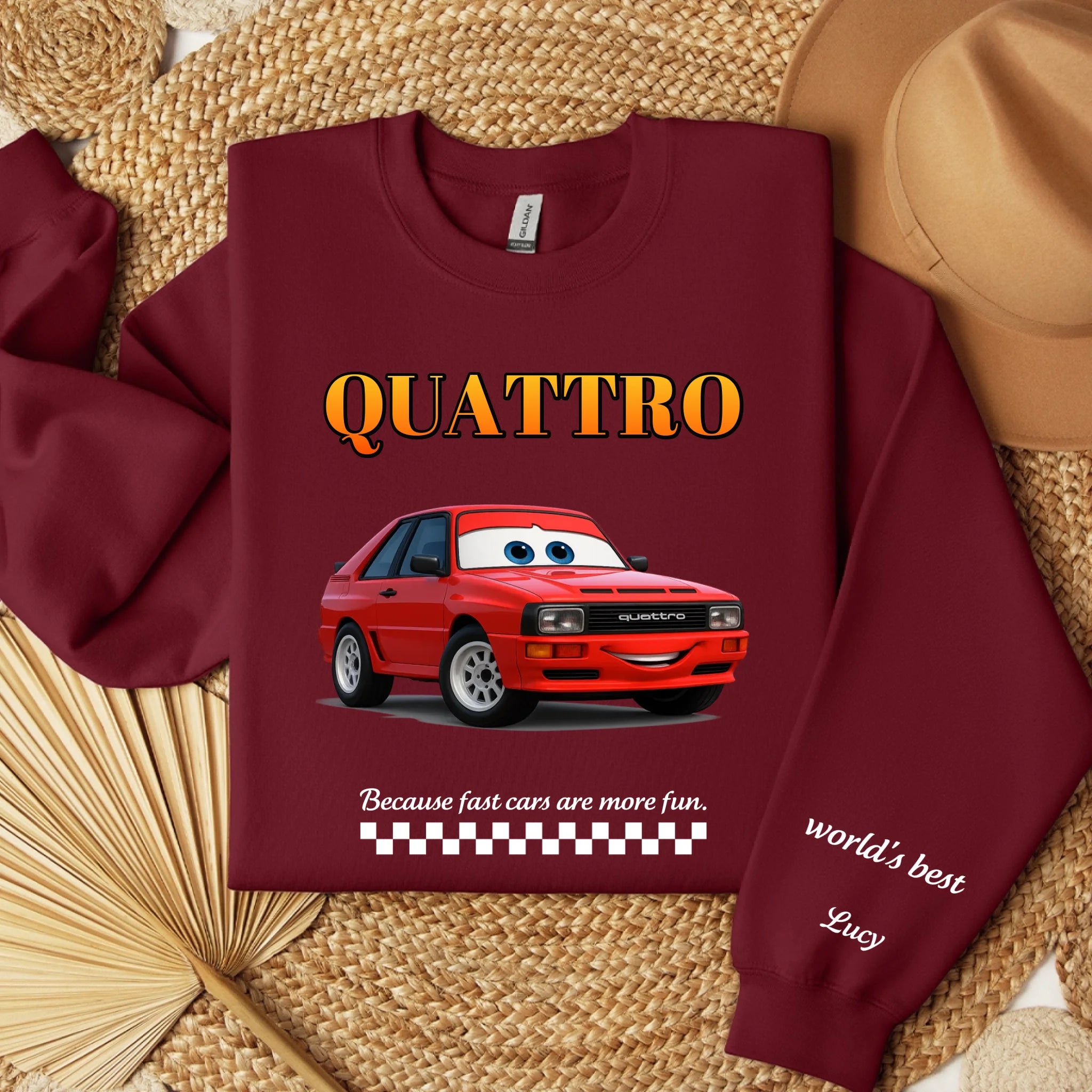 sweater folded burgund