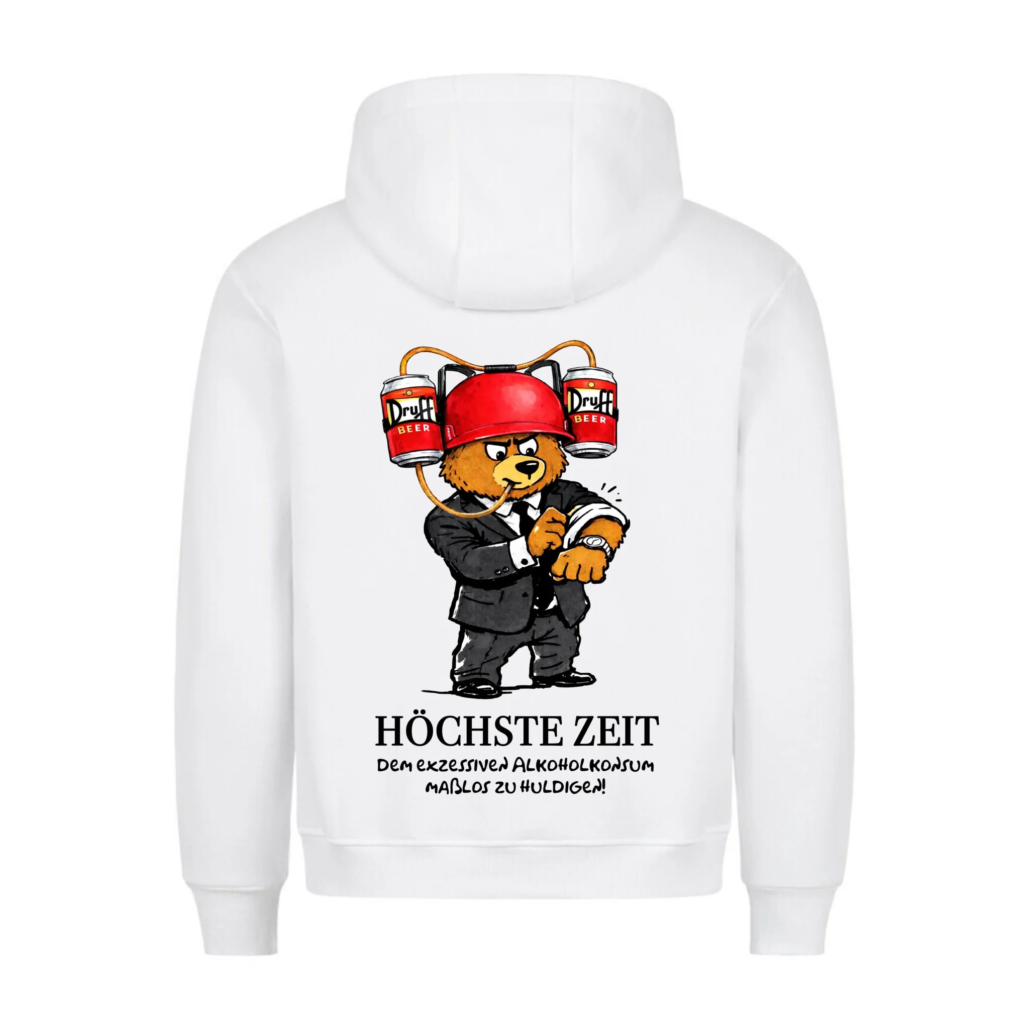 BEER BEAR - Personalisierbarer Hoodie Backprint