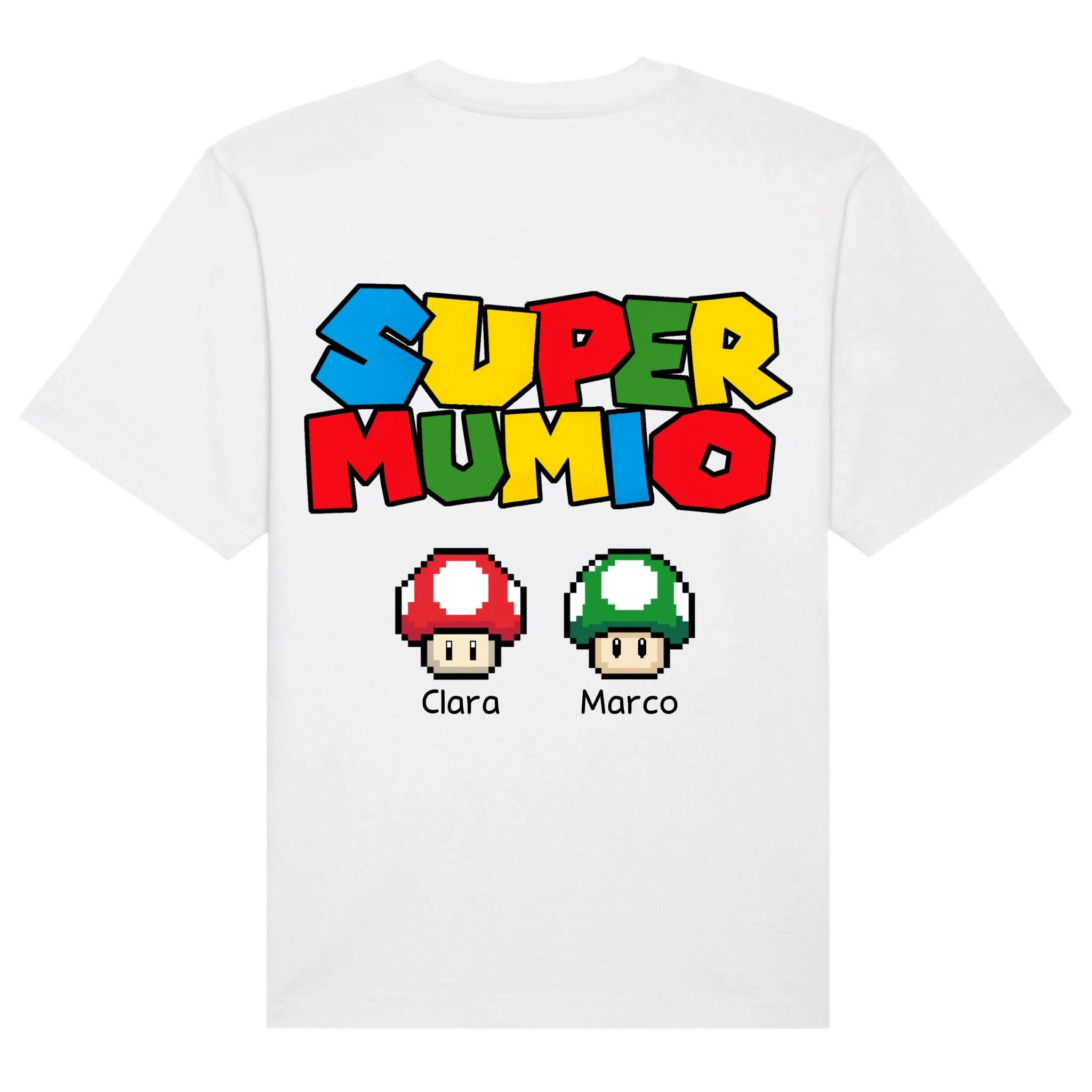 mockup shirt back white