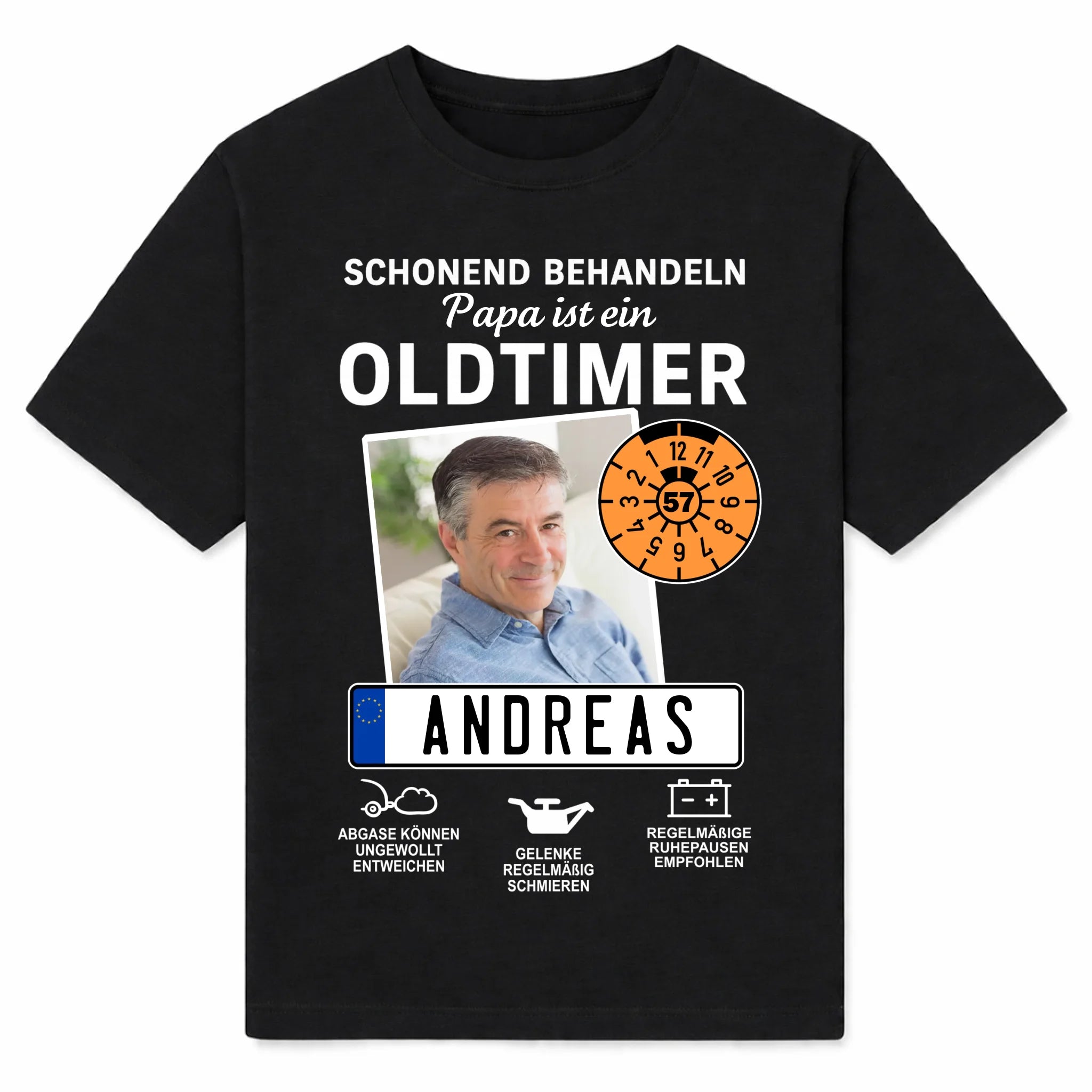shirt black front