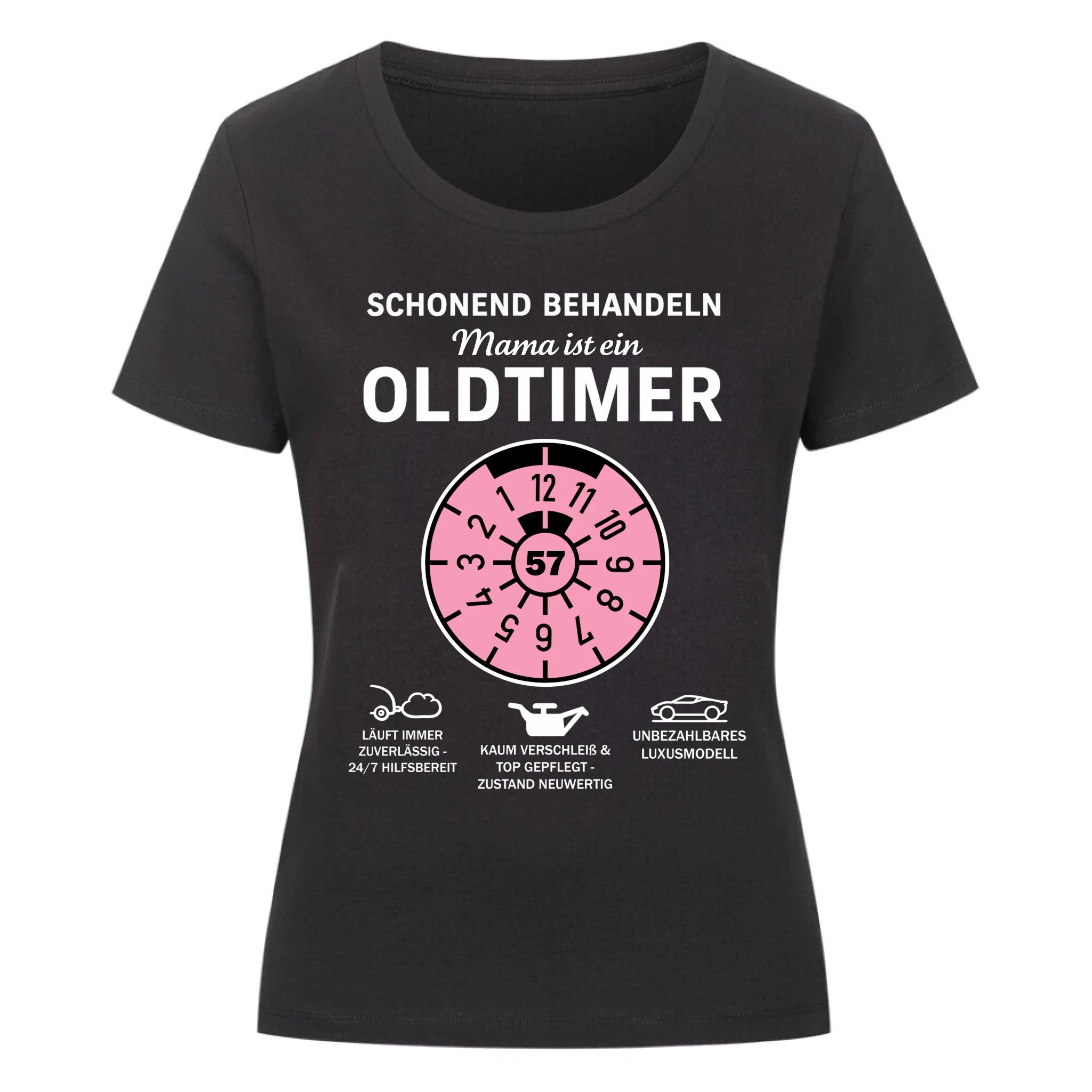 OLDTIMER MAMA - Personalisierbares T-Shirt