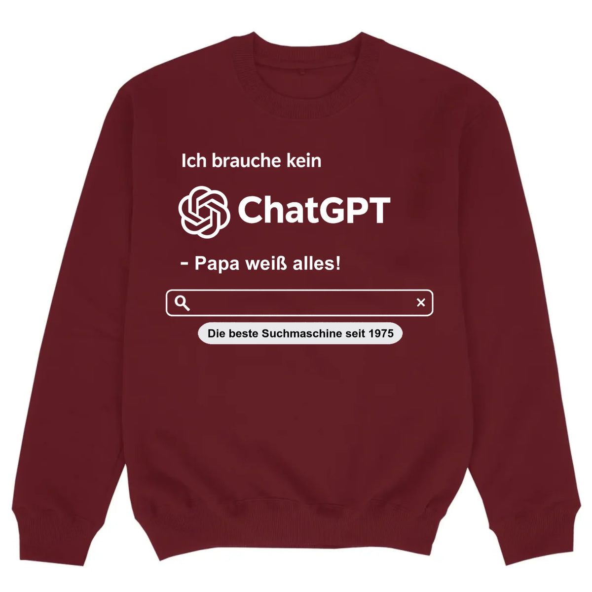 mockup sweater burgund
