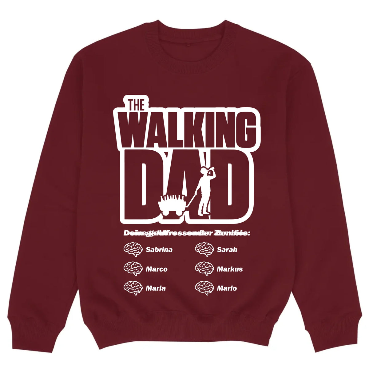 mockup sweater burgund