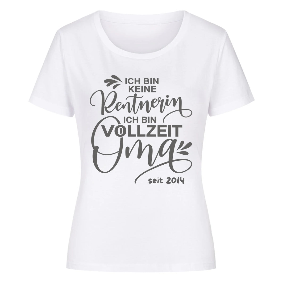 OMA VOLLZEIT - Camiseta Premium de Mujer Personalizable