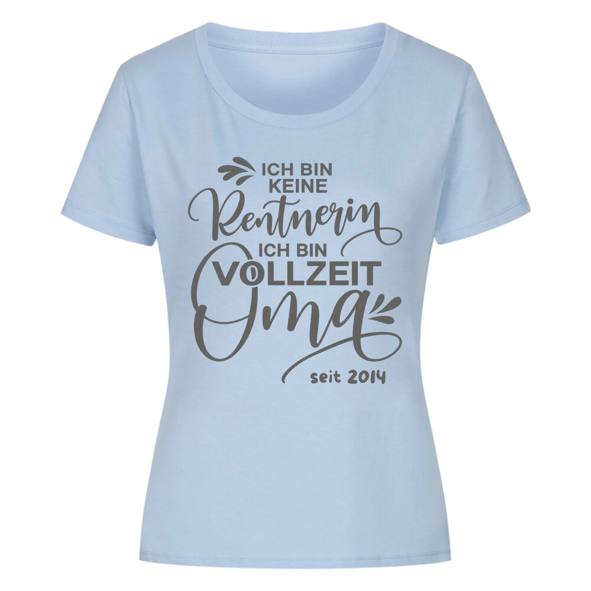 OMA VOLLZEIT - Camiseta Premium de Mujer Personalizable