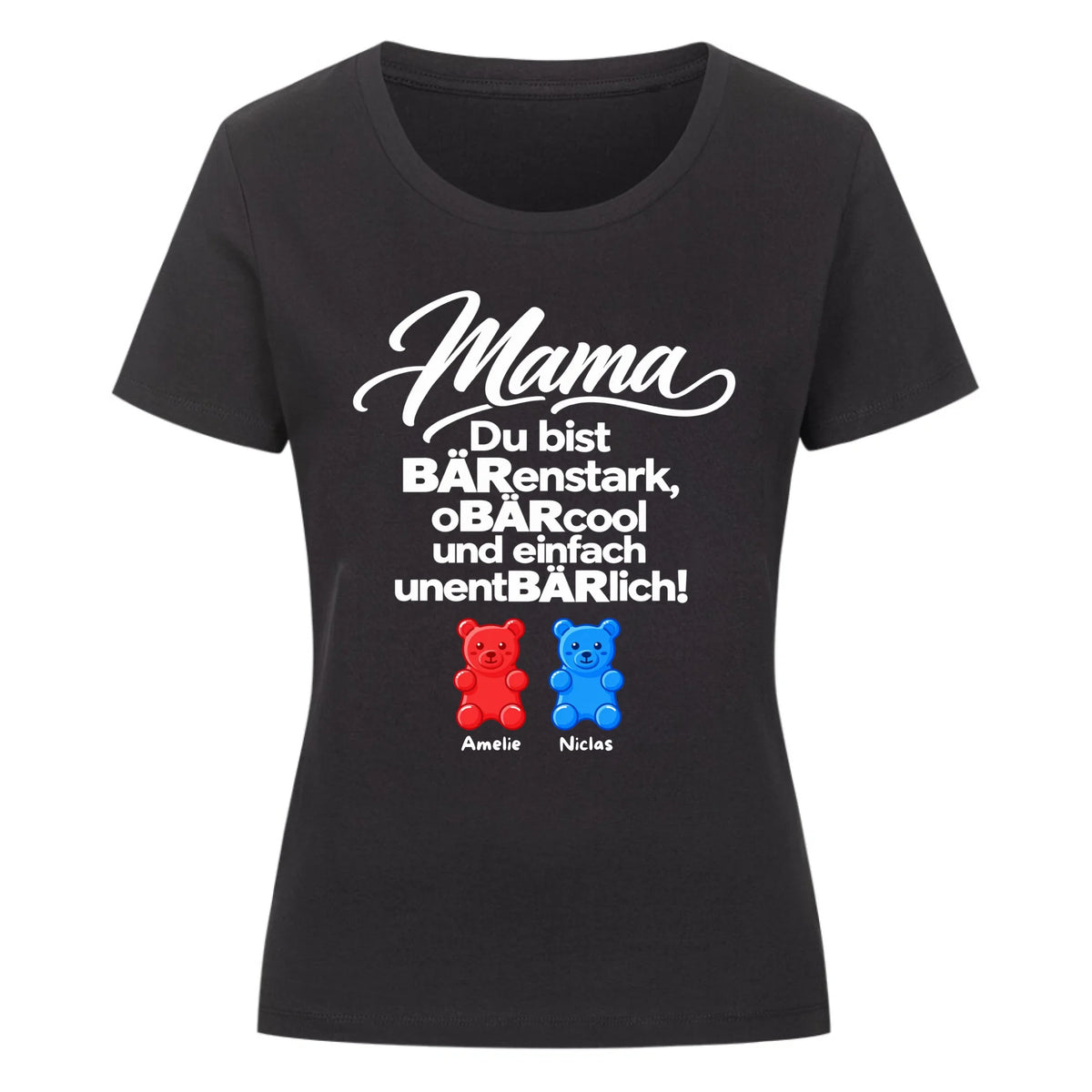 MAMA BÄR - T-Shirt Premium Donna Personalizzabile