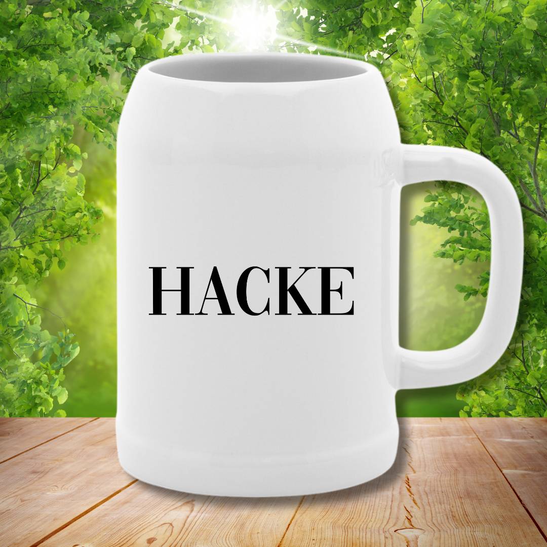 HACKE - Bierkrug Stein