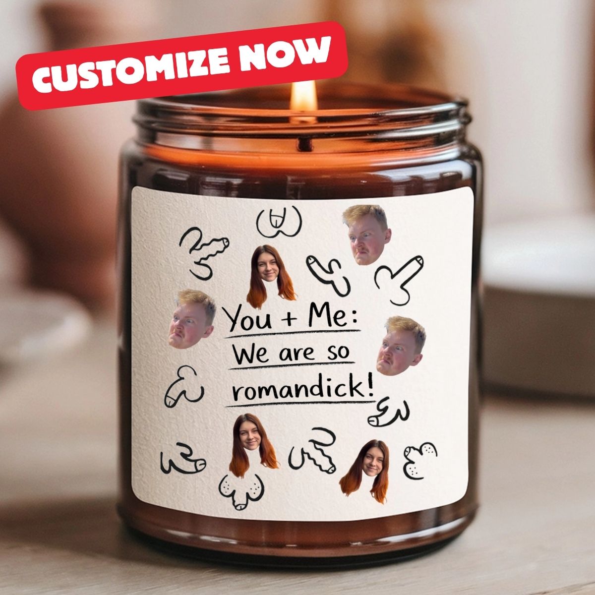 Romandick - Personalisierbare Duftkerze