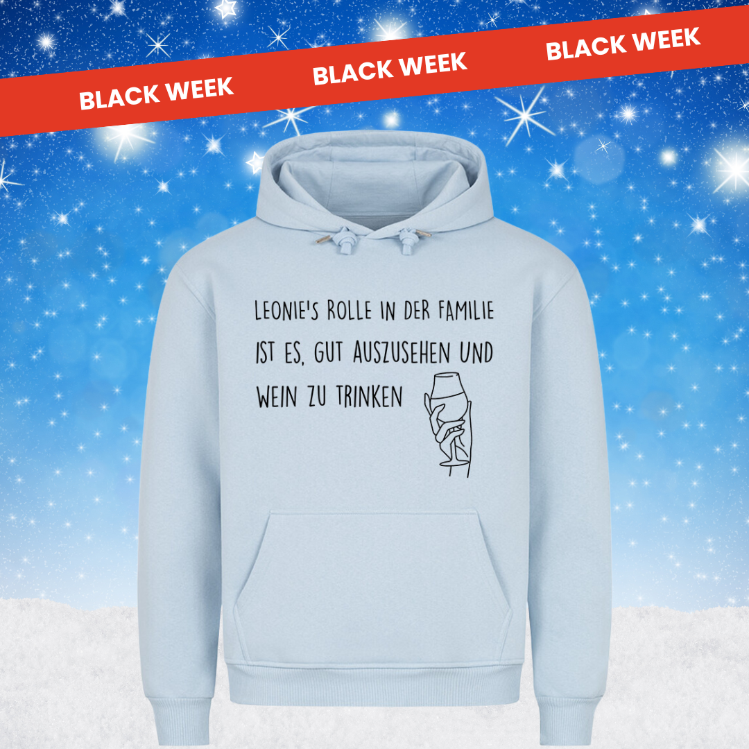 MEINE ROLLE - Personalisierbarer Hoodie