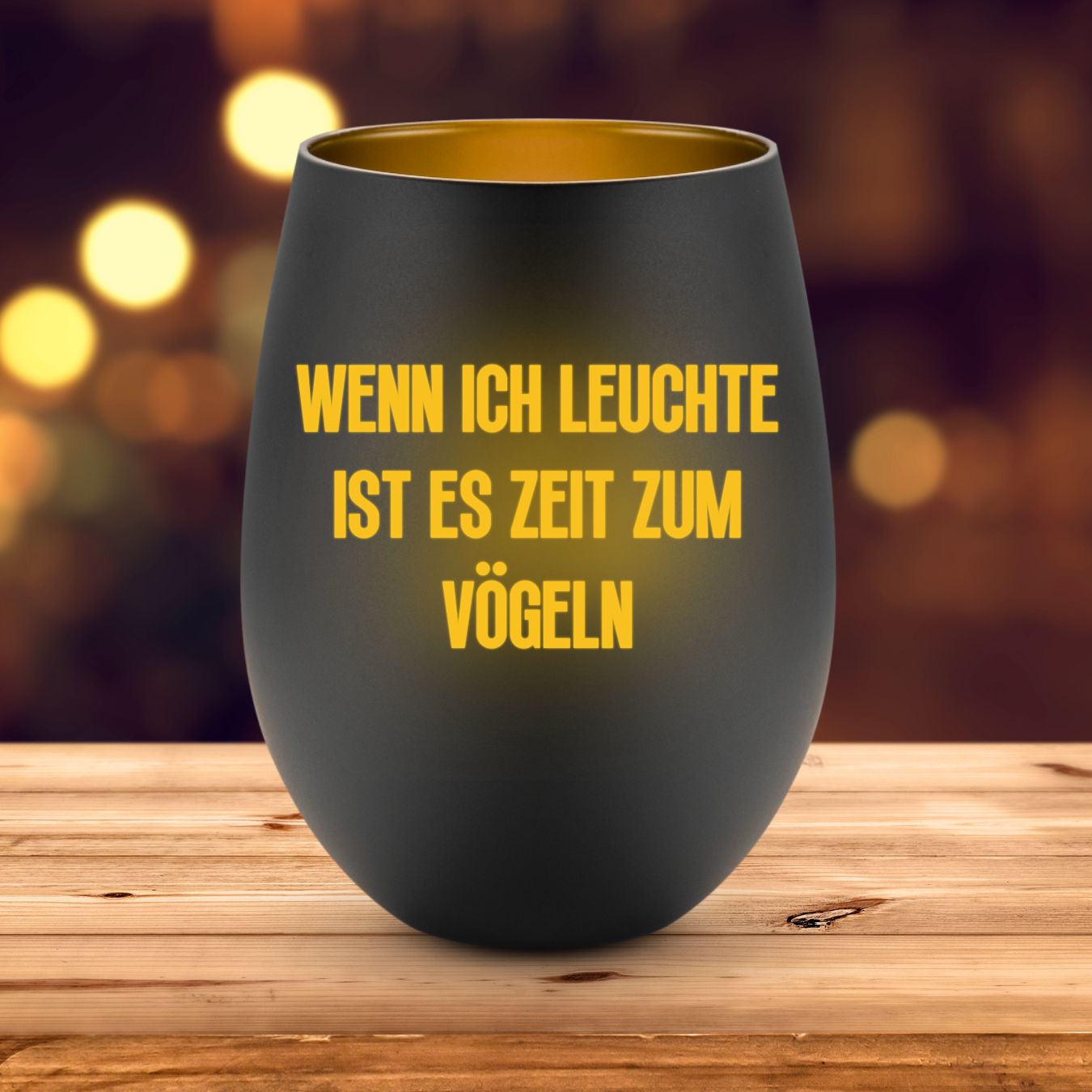 WENN ICH LEUCHTE Windlicht