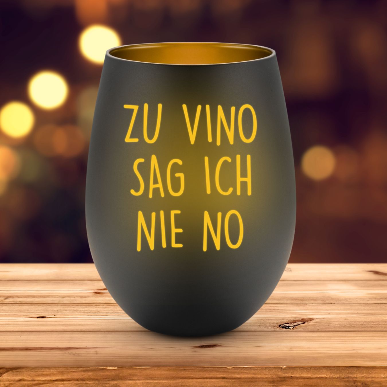 ZU VINO SAG ICH NIE NO - Windlicht