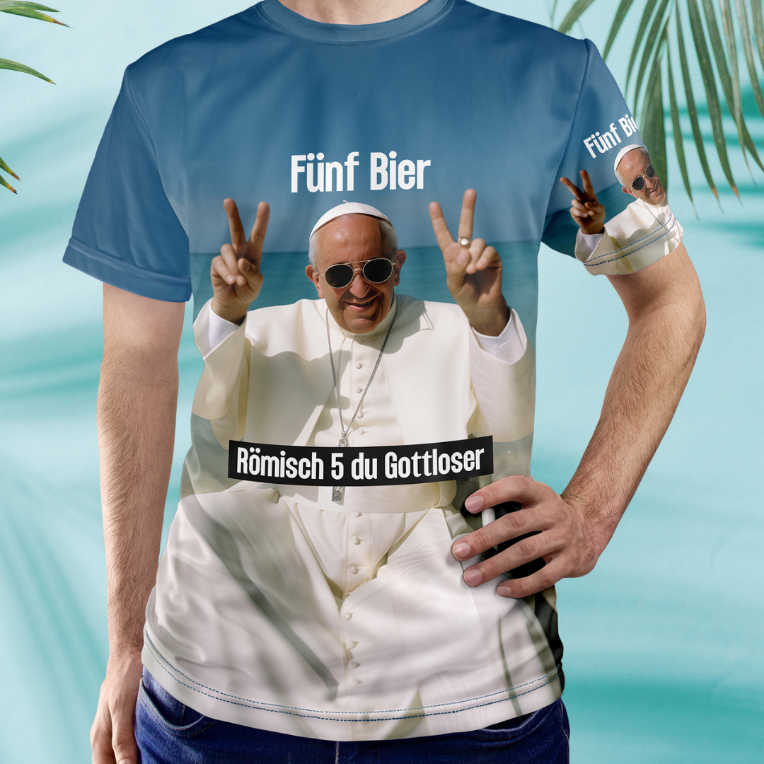 FÜNF BIER - Fullprint Tshirt