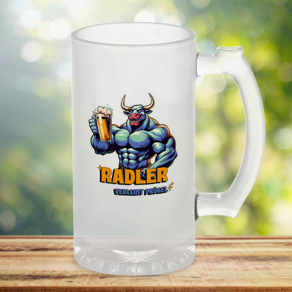 RADLER - Bierkrug satiniert