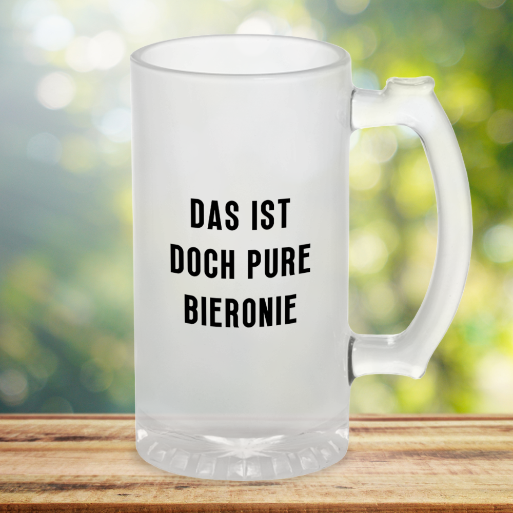 BIERONIE - Bierkrug satiniert