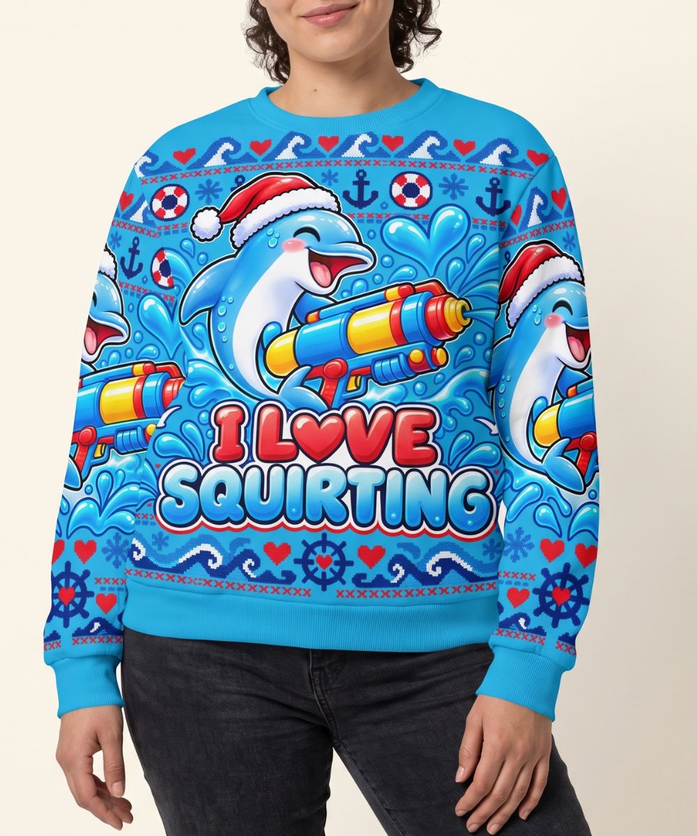 I LOVE SQUIRTING - Maglione Natalizio Signature