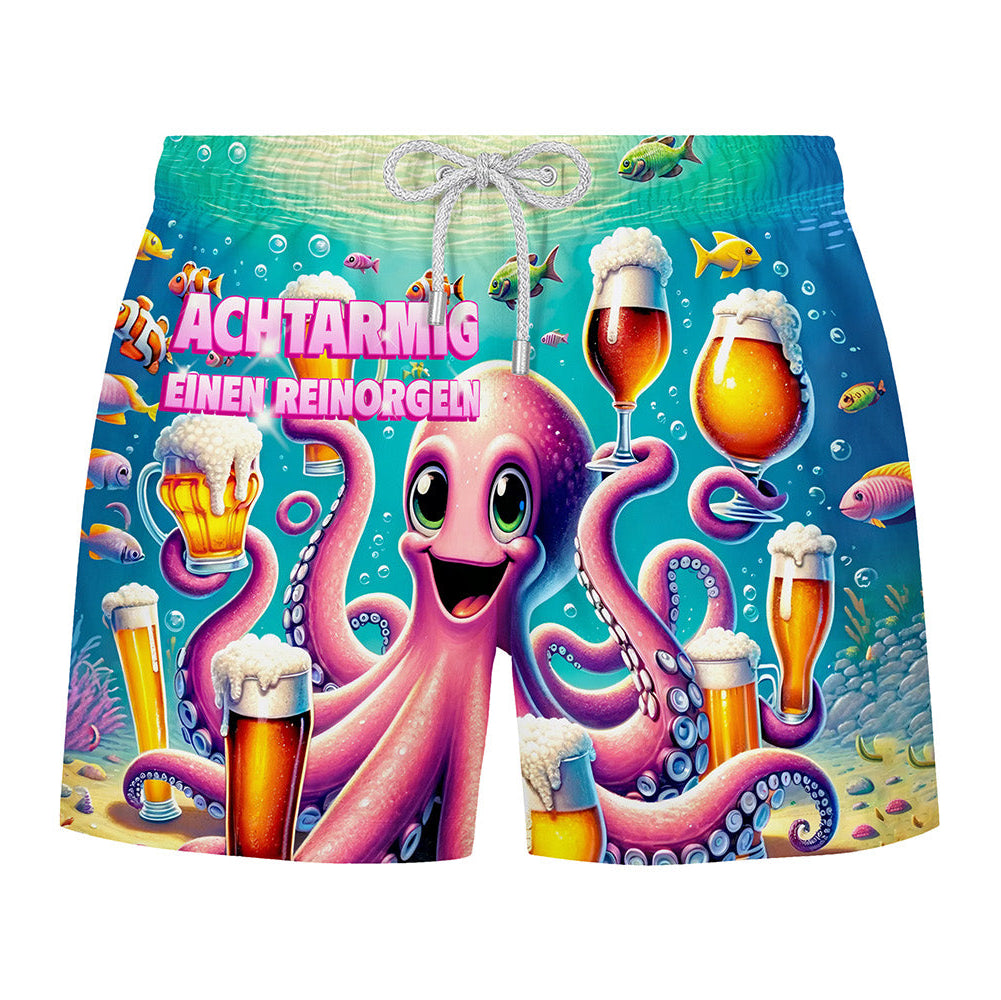 ACHTARMIG - Premium Badeshort Fullprint