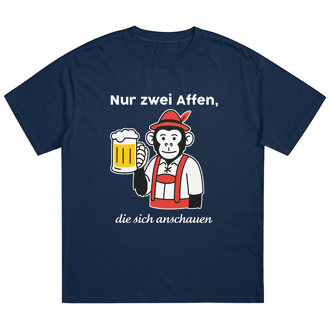 NUR ZWEI AFFEN - Premium Shirt Unisex