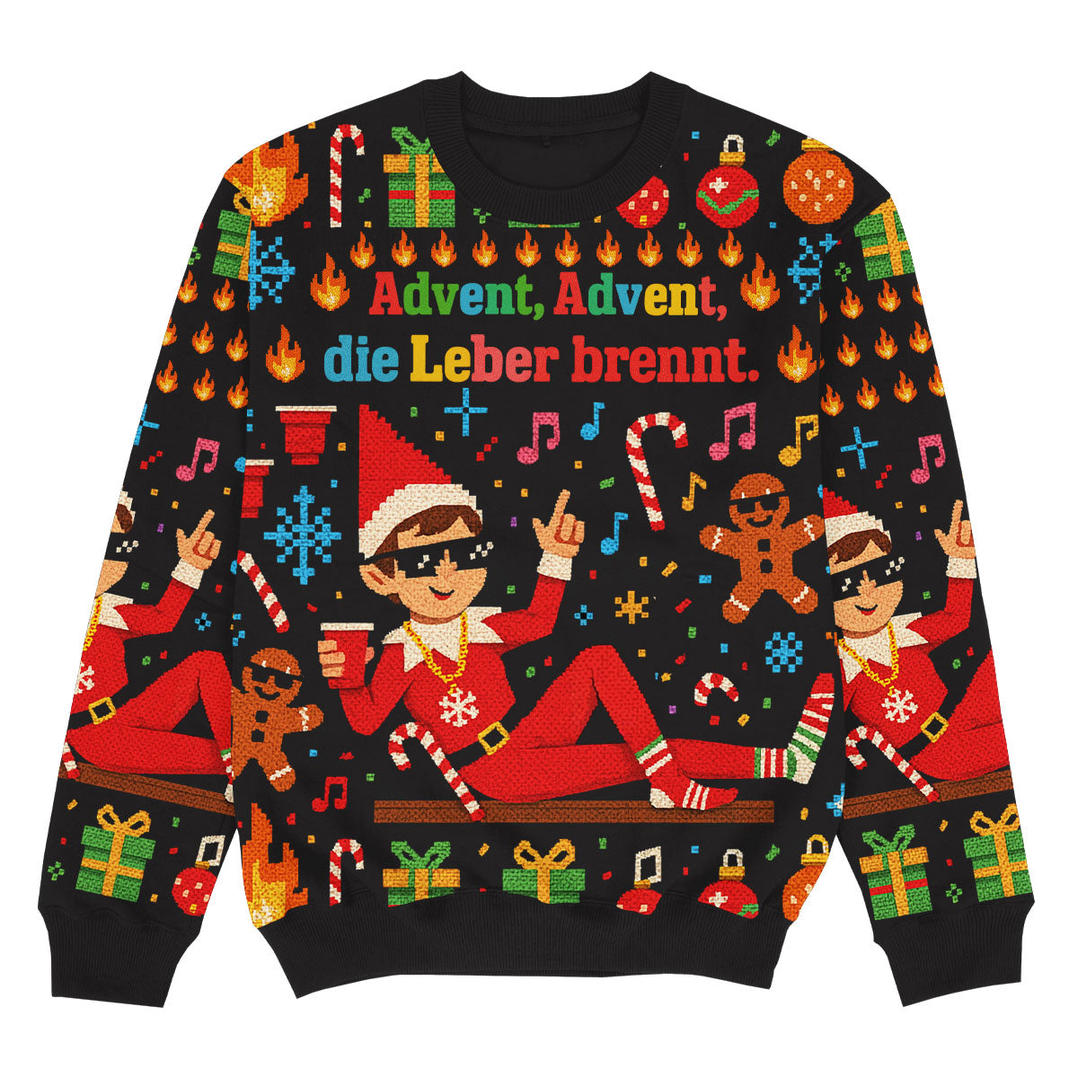 ADVENT LEBER BRENNT - Signature Christmas Sweater
