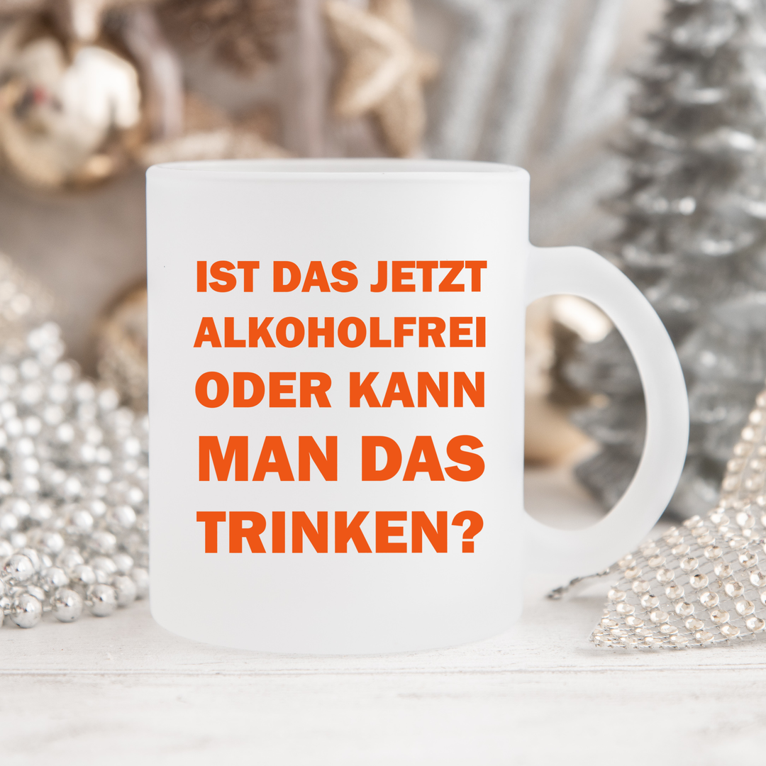 ALKOHOLFREI - Glastasse satiniert