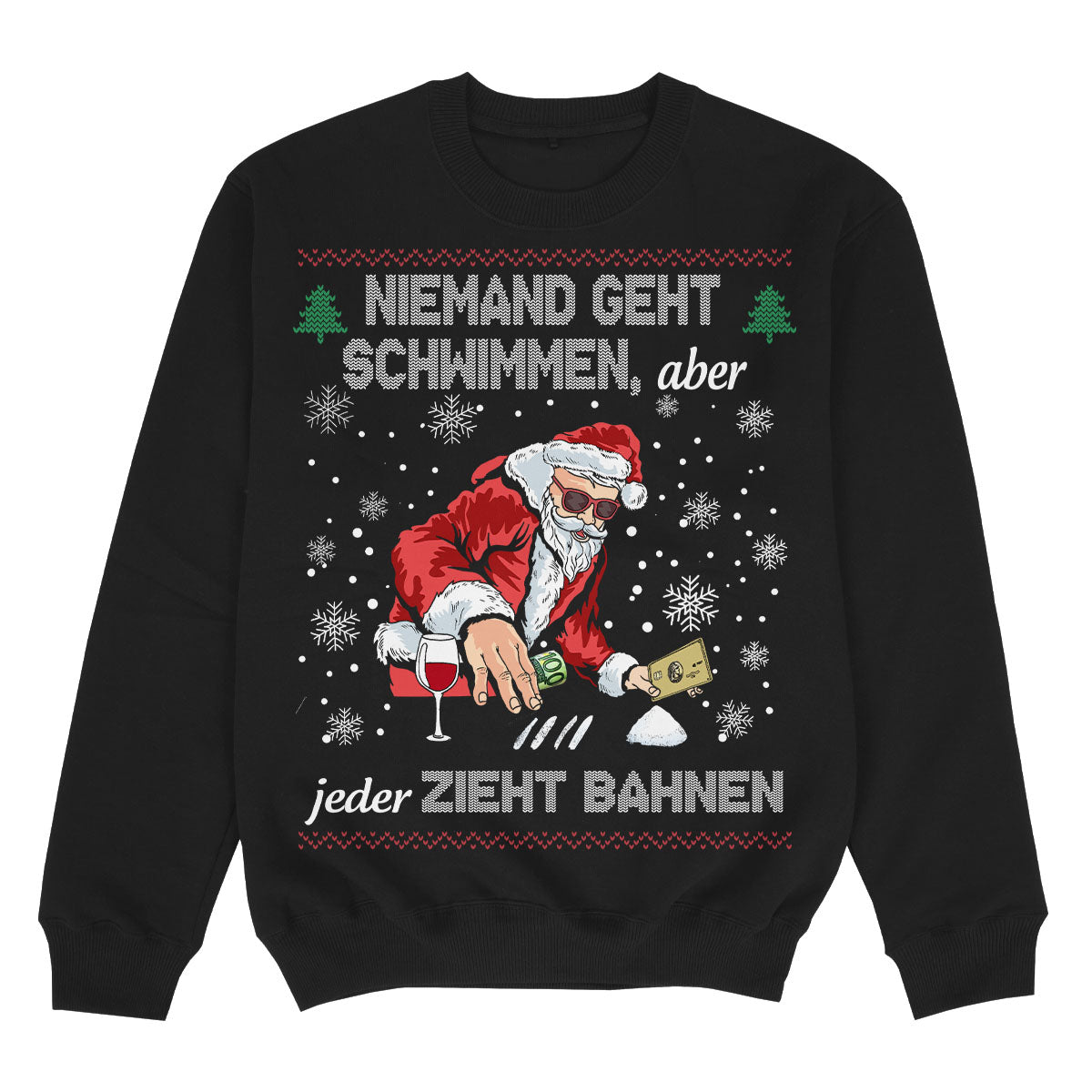 NIEMAND GEHT SCHWIMMEN - Premium Christmas Sweater