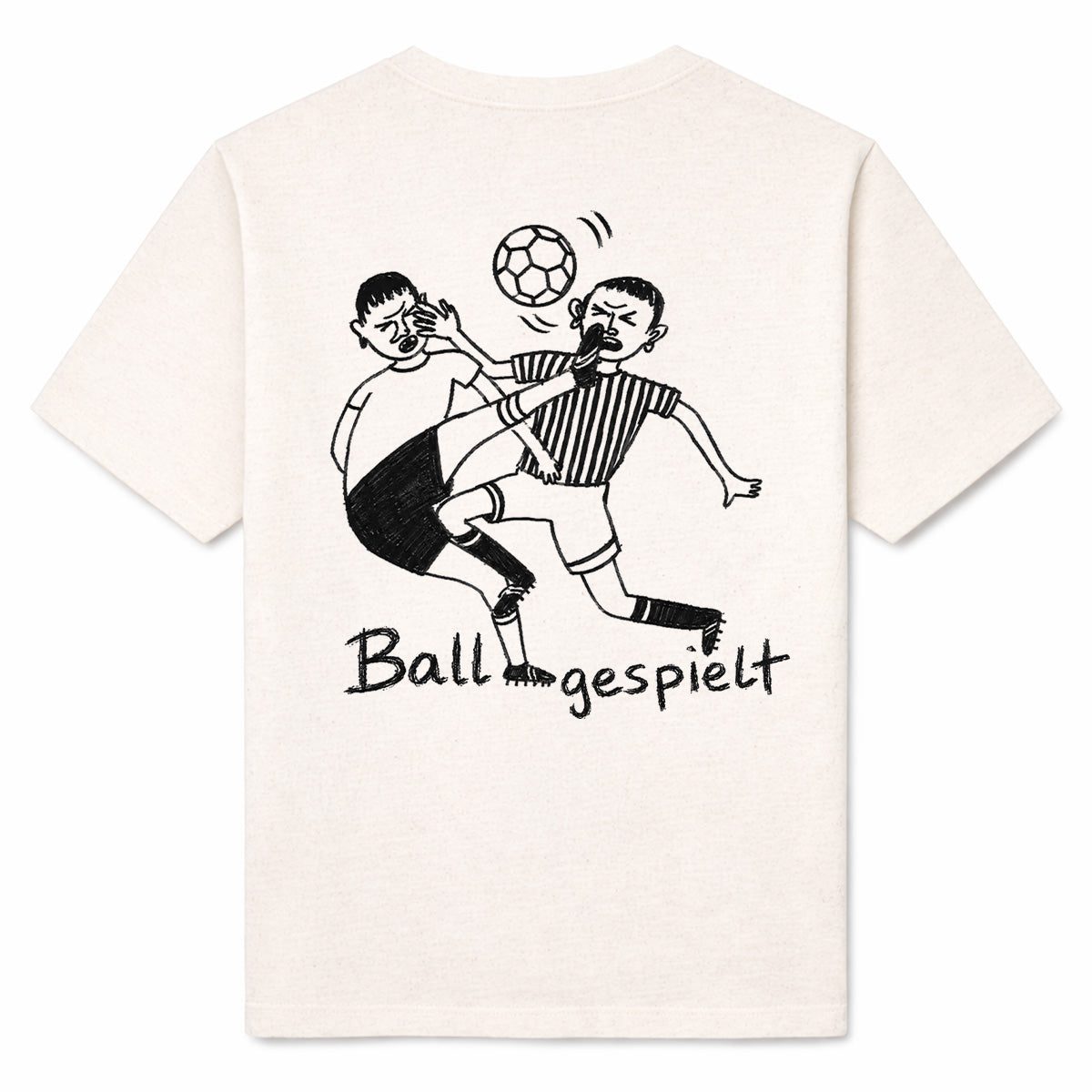 BALL GESPIELT - Premium T-Shirt Backprint