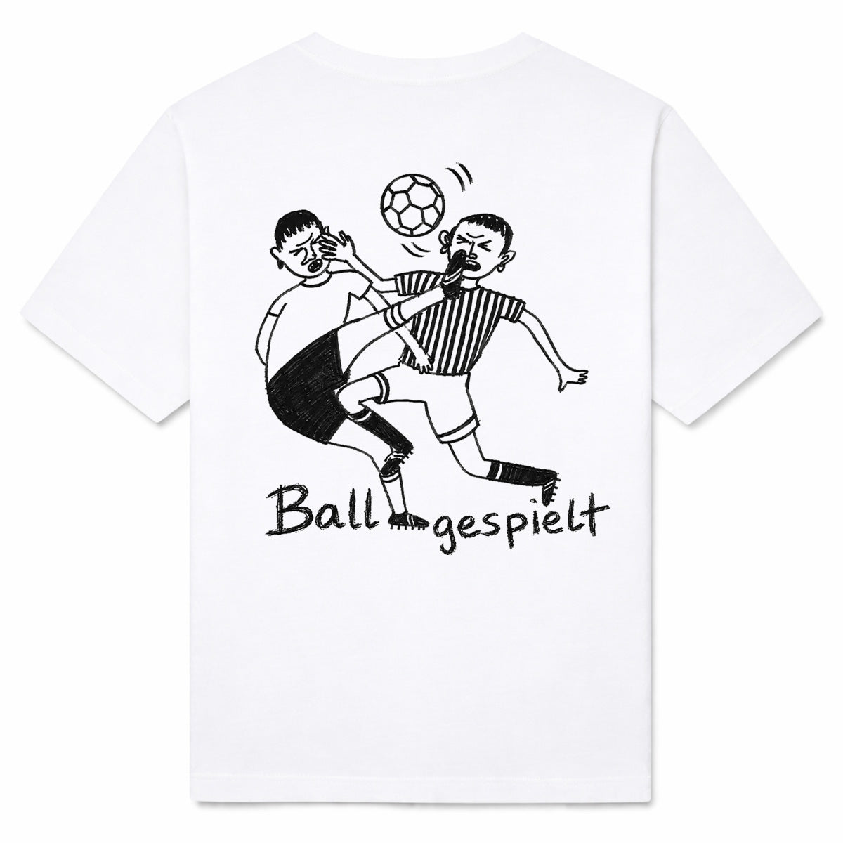 BALL GESPIELT - Premium T-Shirt Backprint