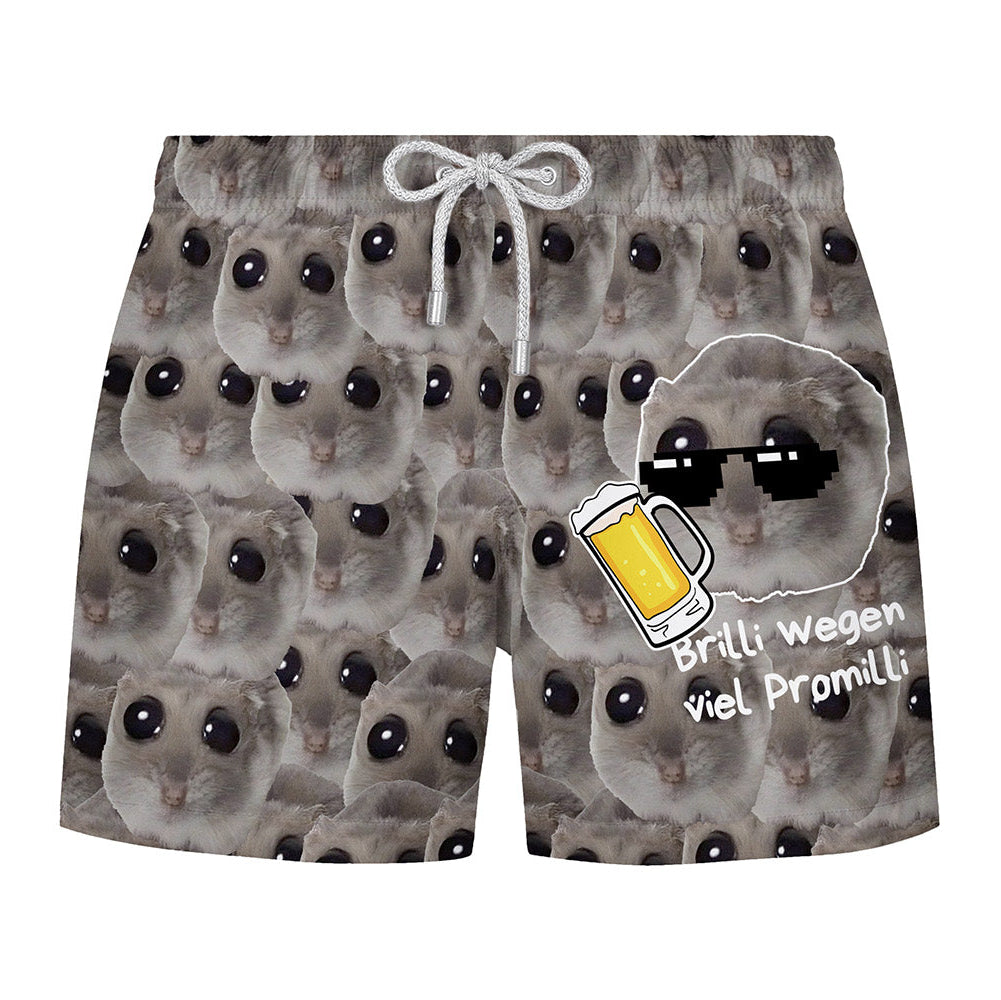 BRILLI WEGEN PROMILLI - Premium Badeshort Fullprint