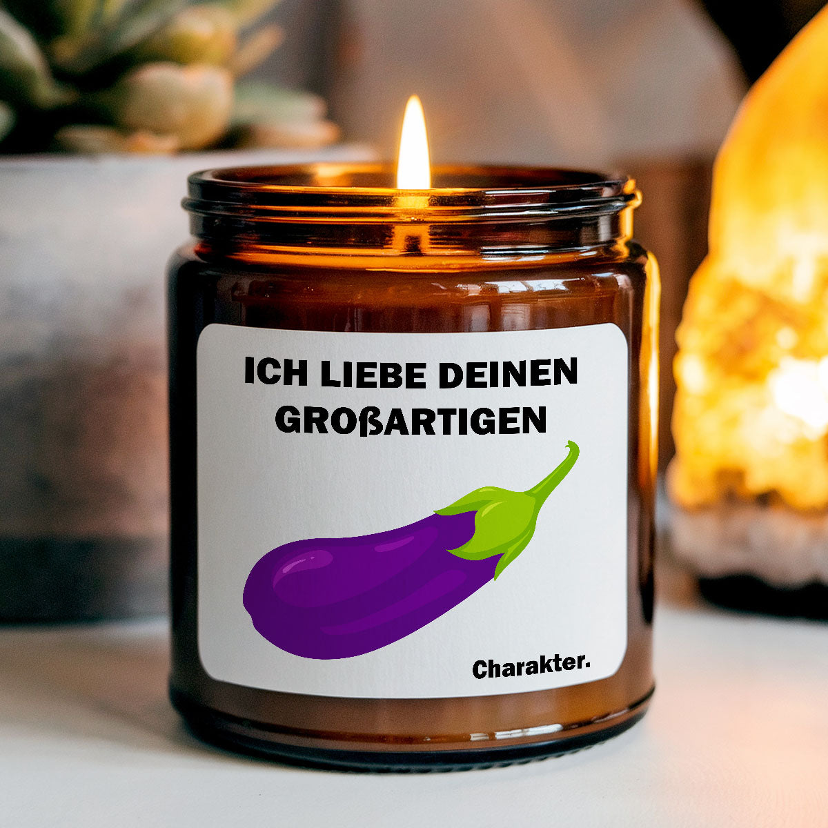 ICH LIEBE DEINEN CHARAKTER AUBERGINE - Duftkerze