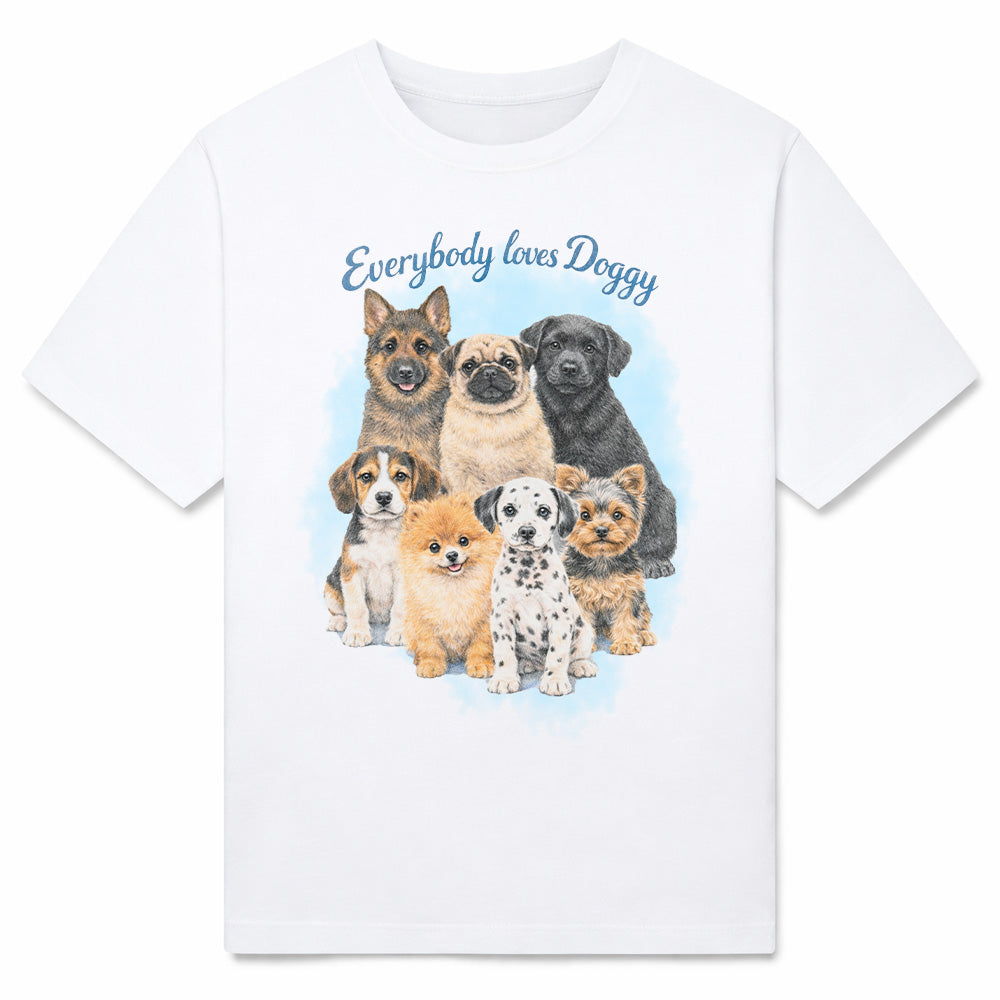 EVERYBODY LOVES DOGGY - Premium T-Shirt Unisex
