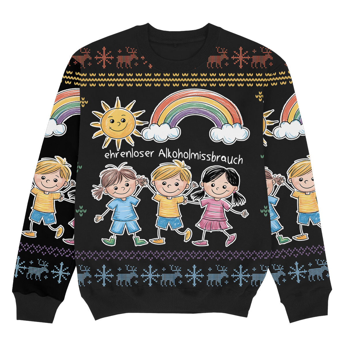 EHRENLOSER ALK0H0LMISSBRAUCH - Christmas Ugly Sweater