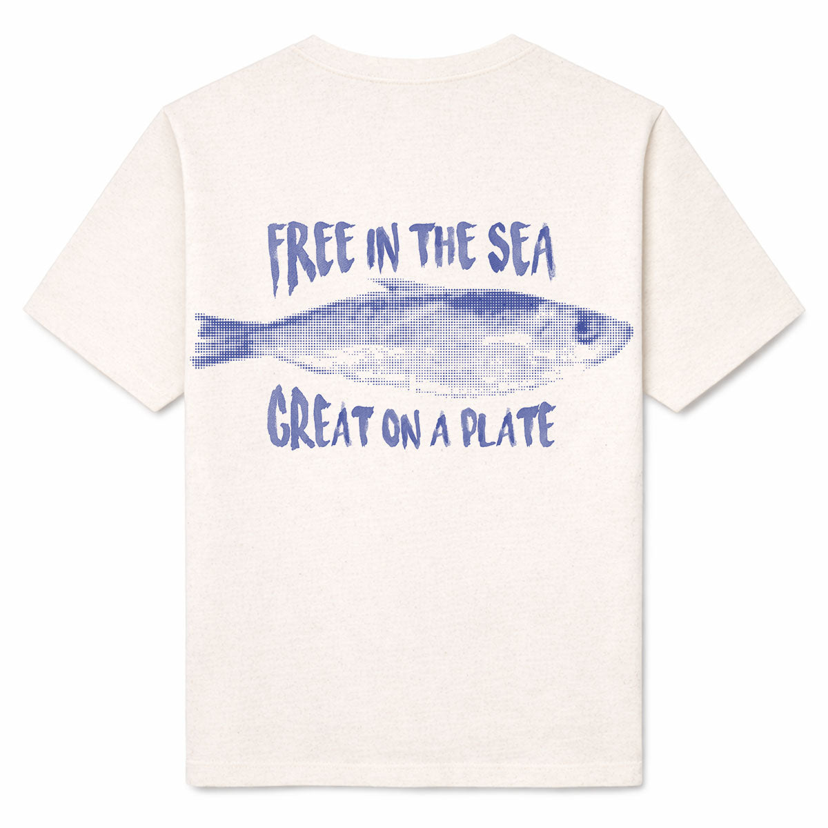 FREE IN THE SEA - Premium T-Shirt Backprint