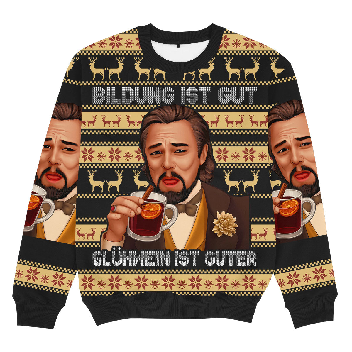 BILDUNG IST GUT GLÜHWEIN - Christmas Ugly Sweater